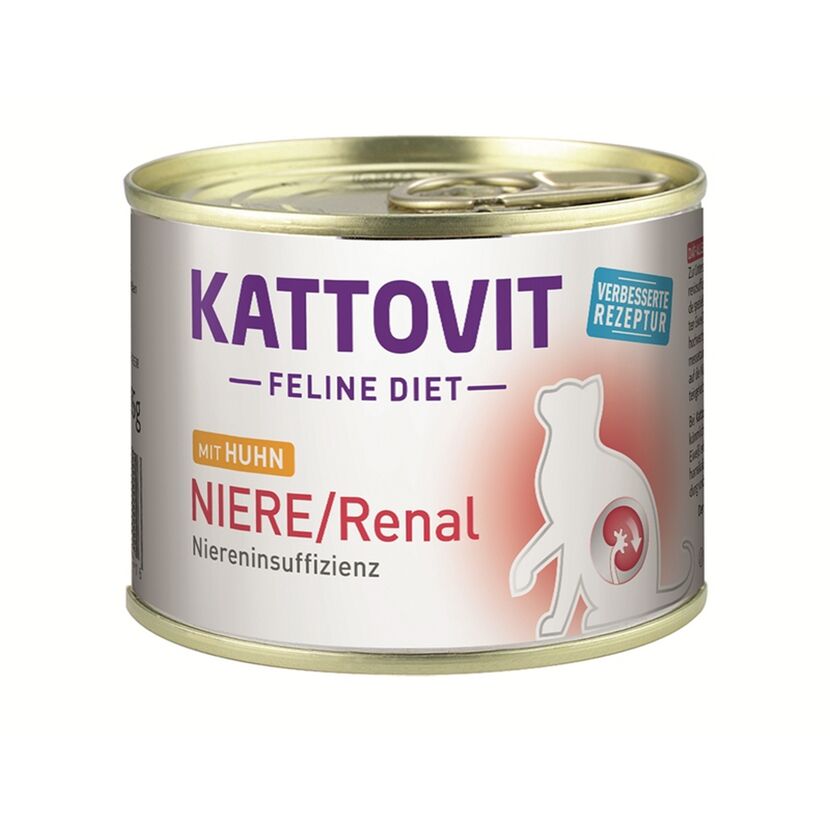 Katzennassfutter 'Feline Diet' Niere/Renal mit Huhn Adult 185 g