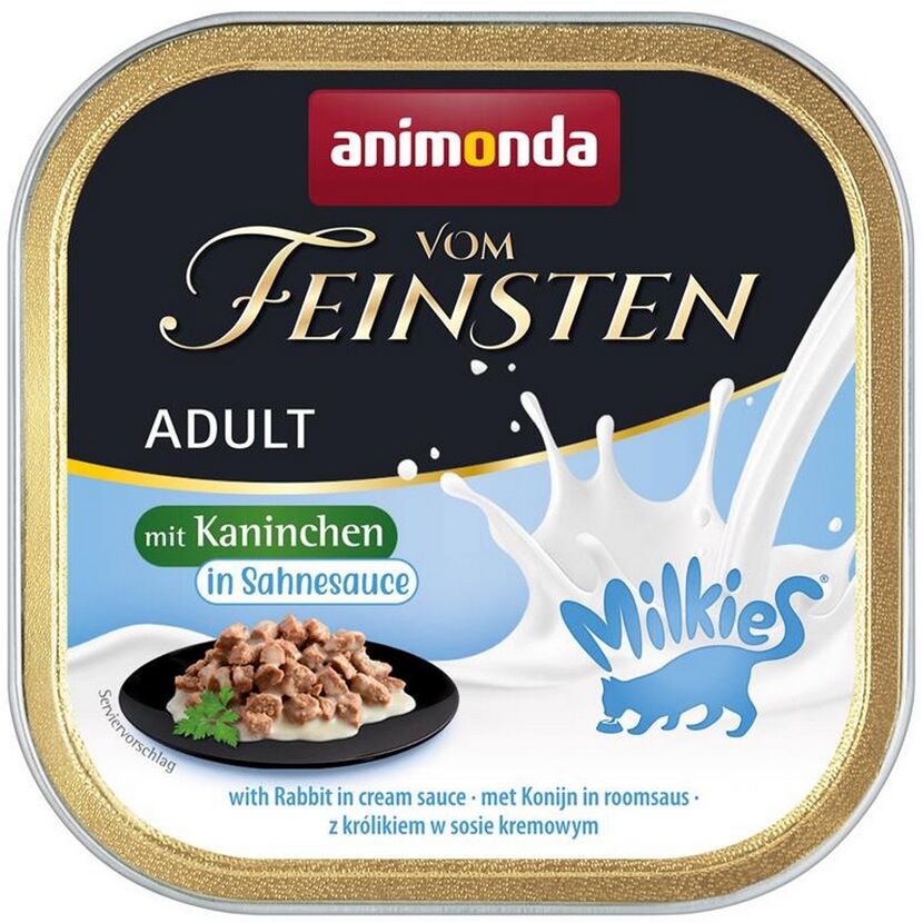 Katzenfutter 'Vom Feinsten' Adult Kaninchen & Sahn100 g