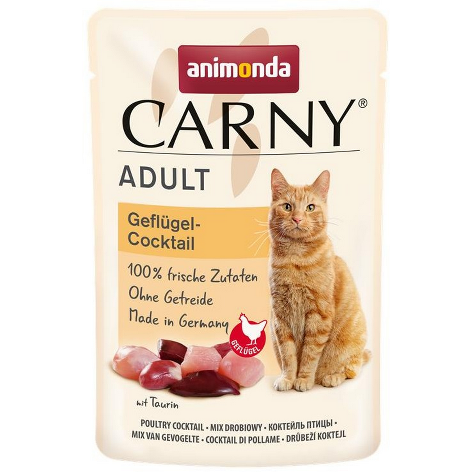 Katzenfutter 'Carny Cat' Adult Geflügel-Cocktail 85 g