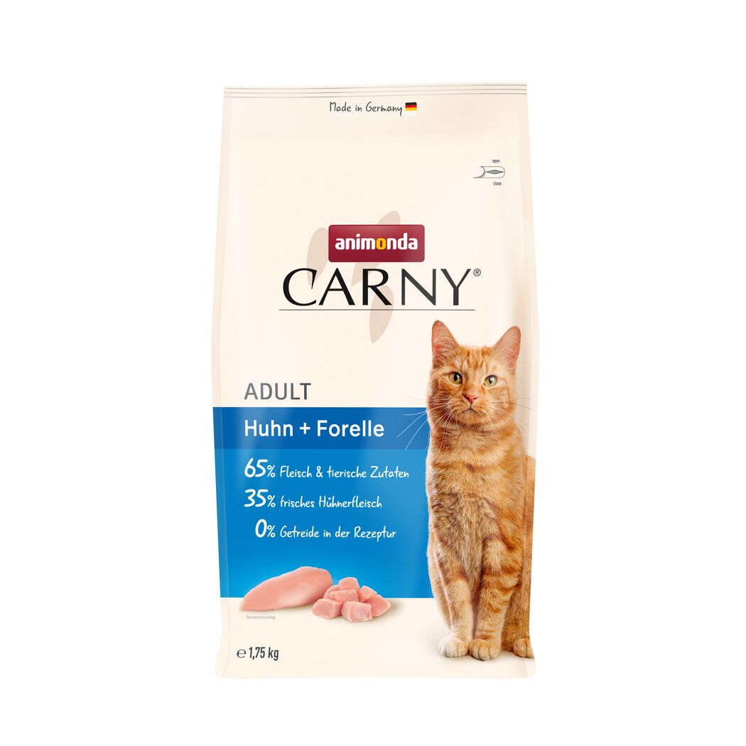 Katzenfutter 'Carny' Adult Huhn & Forelle 1,75 kg