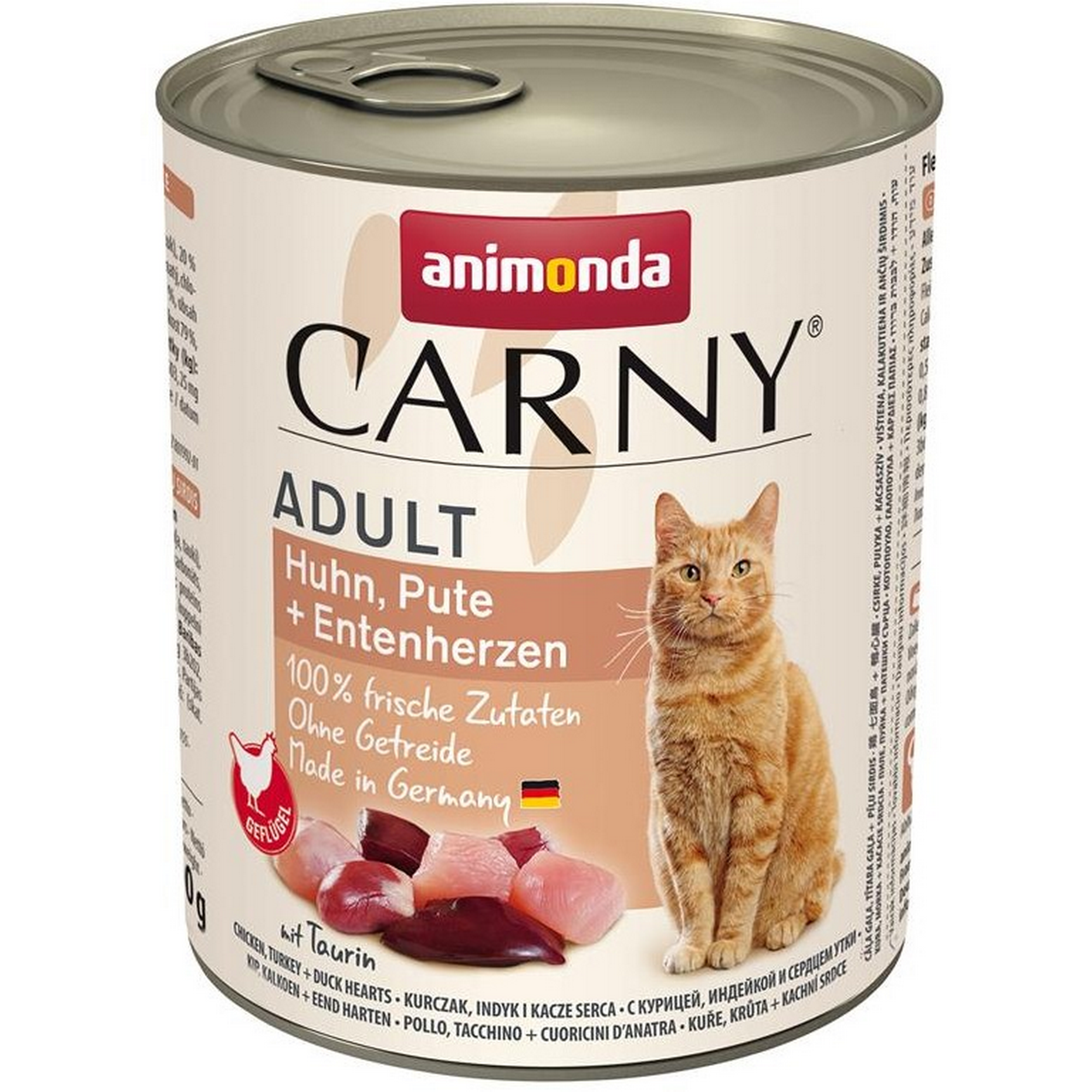 Katzenfutter 'Carny' Adult Huhn, Pute, Ente 800 g