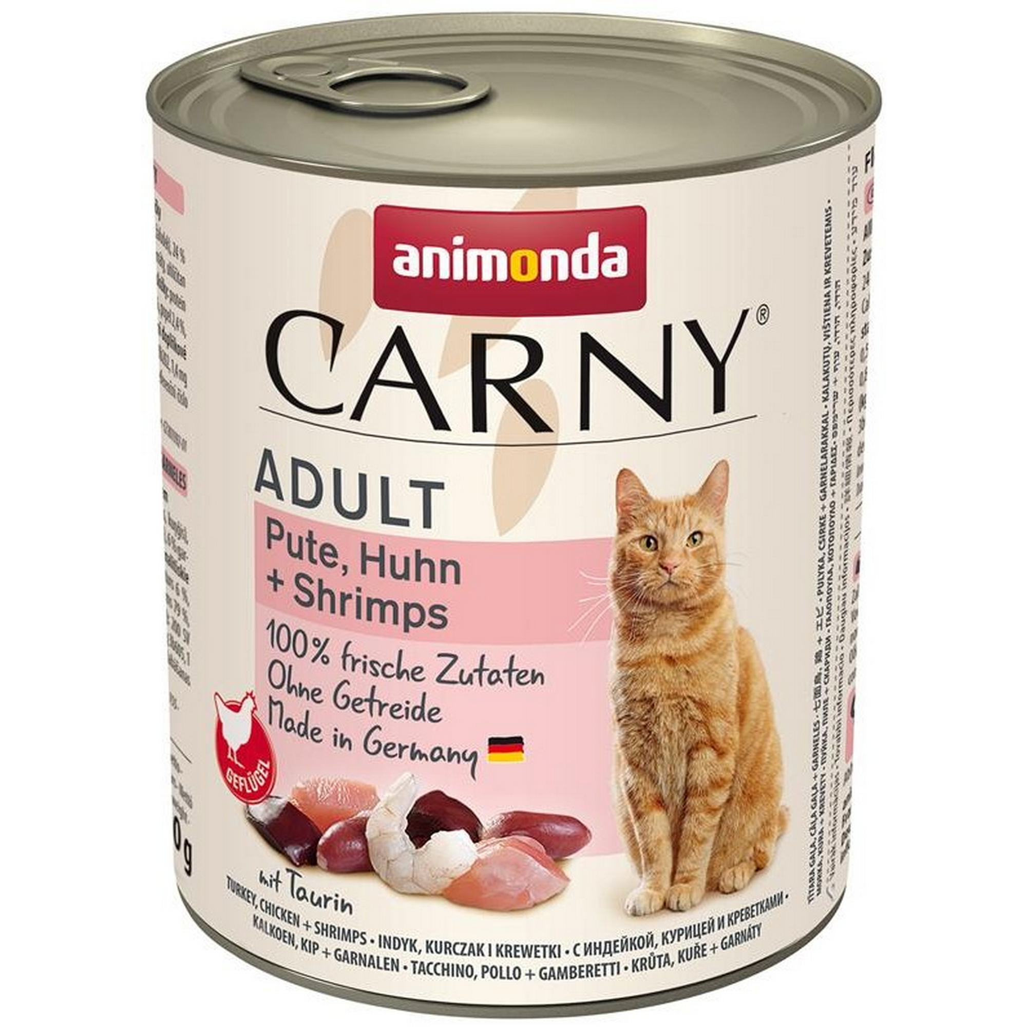 Katzenfutter 'Carny' Adult Pute, Huhn, Shrimp 800 g
