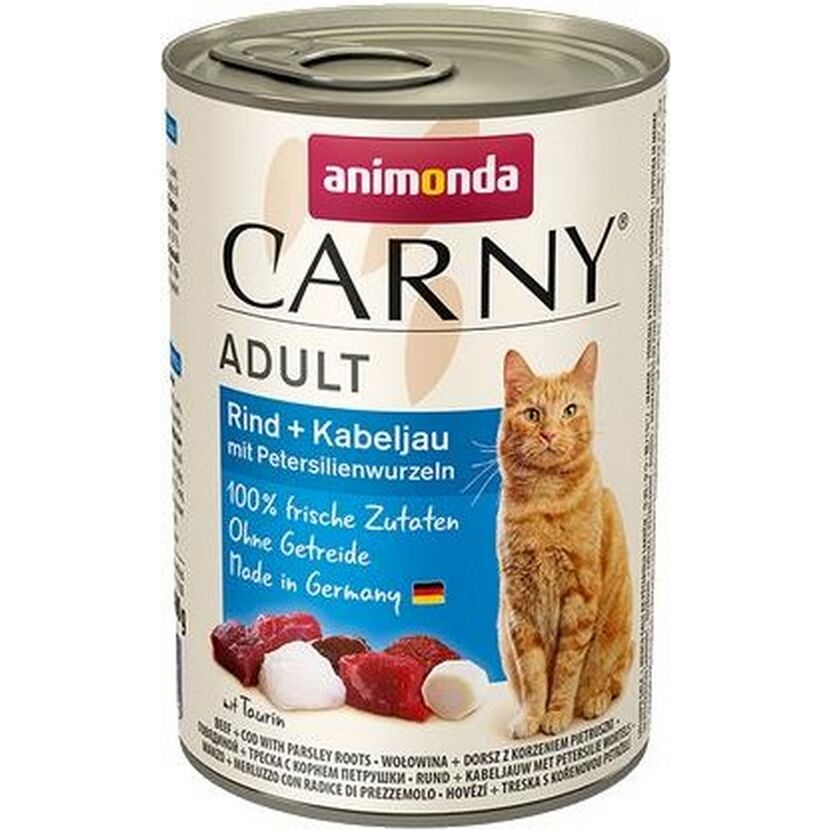 Katzenfutter 'Carny' Adult Rind & Kabeljau 400 g