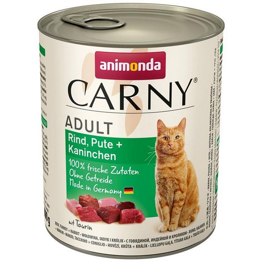 Katzenfutter 'Carny' Adult Rind, Pute, Kabeljau 800 g