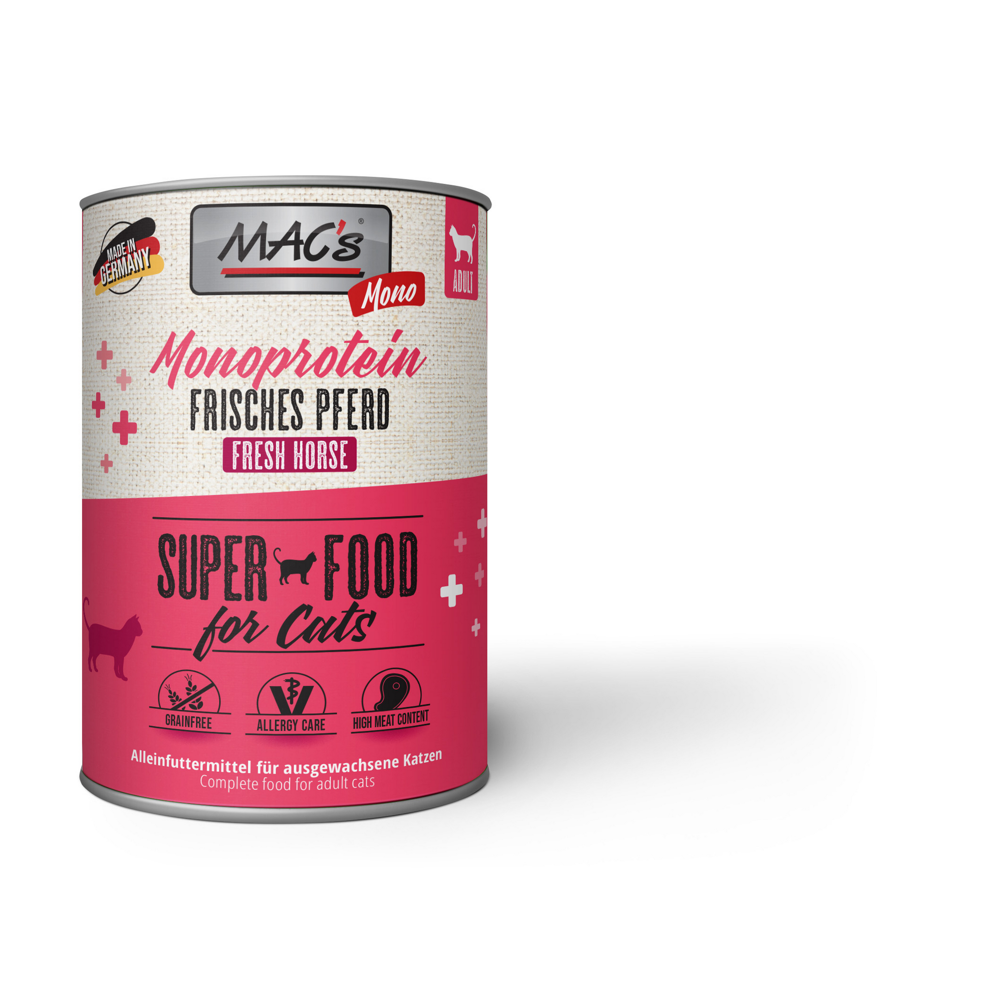 MAC’s Katzentrockenfutter 'Superfood for Cats' Monoprotein Frisches Pferd Adult 400 g