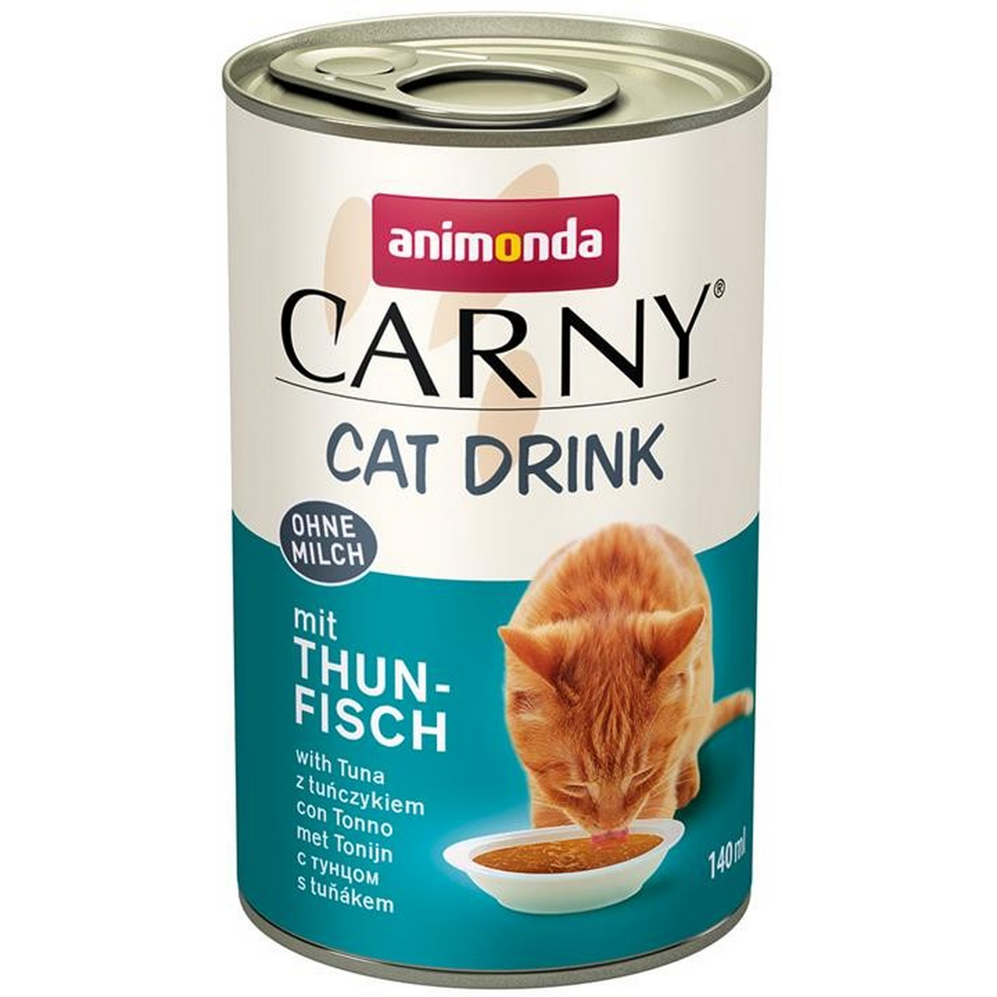 Katzenfutter 'Carny Cat' Adult mit Thunfisch Drink 140 ml