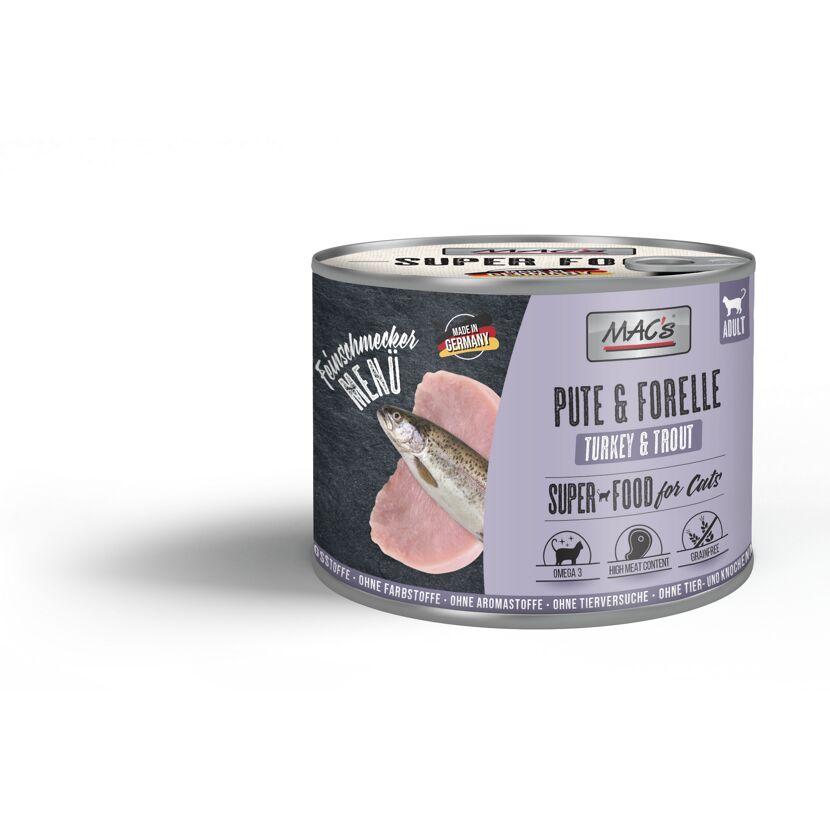 Katzennassfutter 'Superfood for Cats' Pute und Forelle Adult 200 g