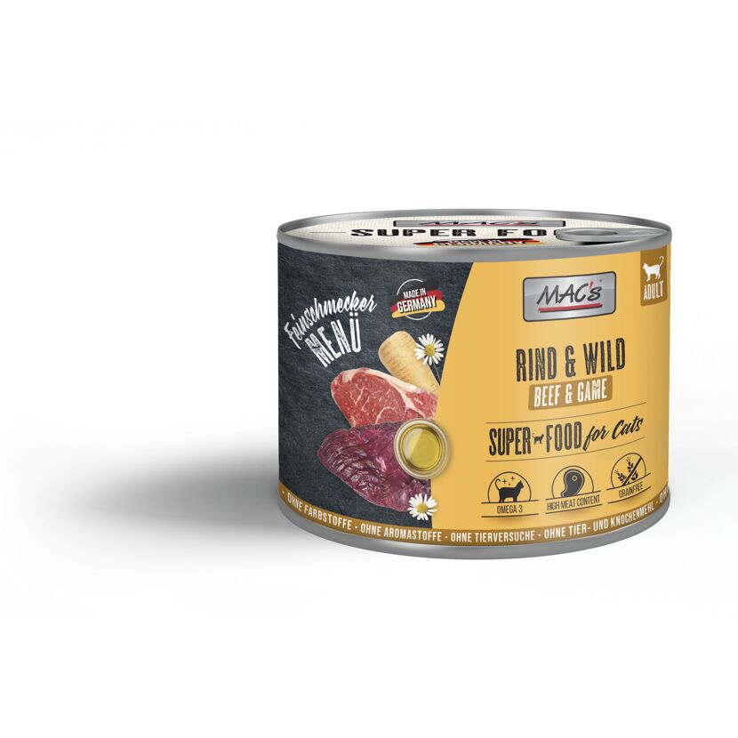 Katzennassfutter 'Superfood for Cats' Rind & Wild Adult 200 g