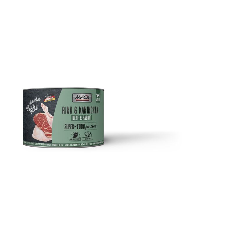 Katzennassfutter 'Superfood for Cats' Rind und Kaninchen Adult 200 g