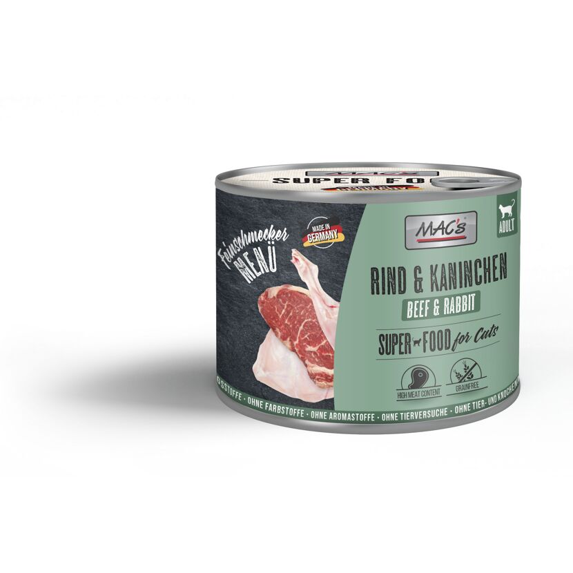 Katzennassfutter 'Superfood for Cats' Rind und Kaninchen Adult 200 g