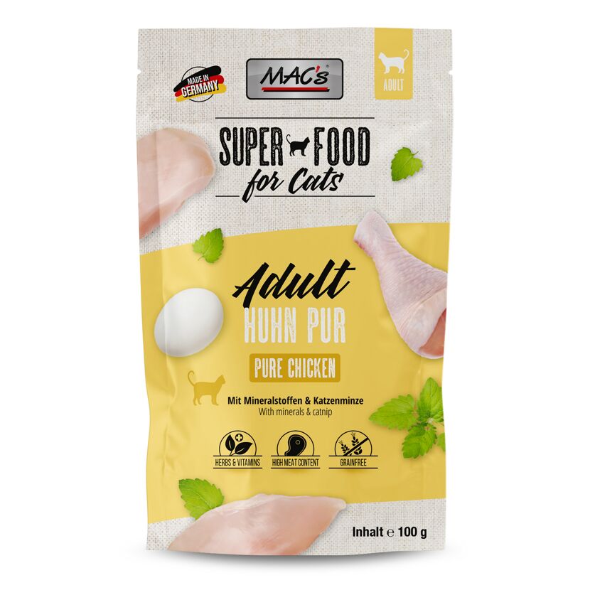 Katzennassfutter 'Superfood for Cats' Huhn pur  Adult 100 g