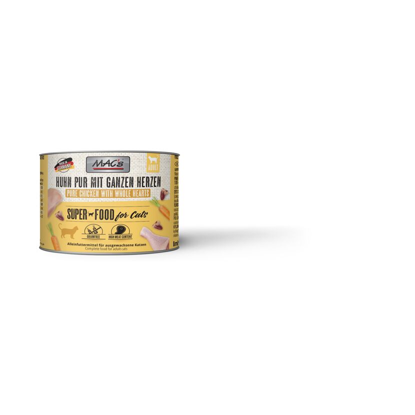 Katzennassfutter 'Superfood for Cats' Huhn Pur mit ganzen Herzen Adult 200 g