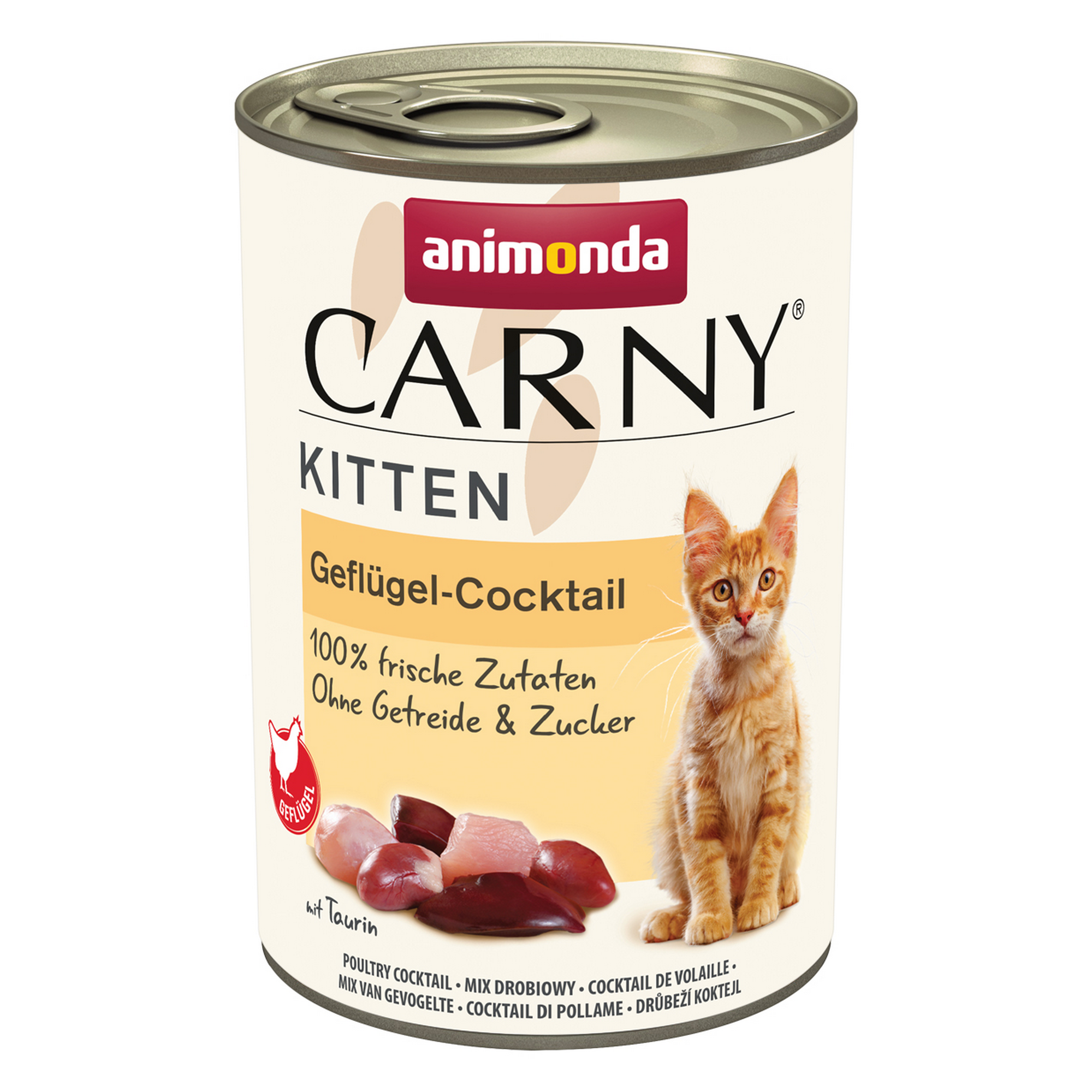 Katzenfutter 'Carny' Kitten Geflügel-Cocktail 400 g