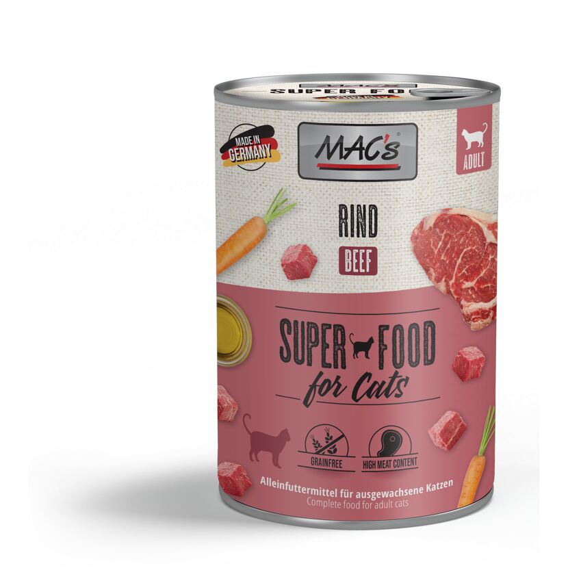 Katzennassfutter 'Superfood for Cats' Rind Adult 400 g