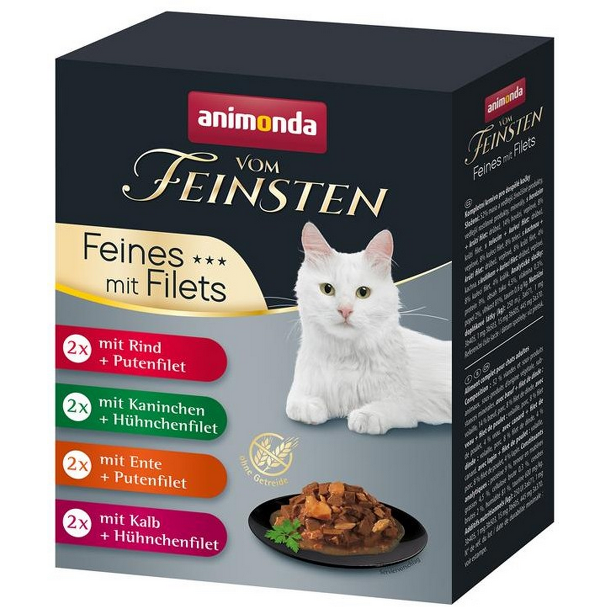 Katzenfutter 'Vom Feinsten' Feines mit Filets 8 x 85 g