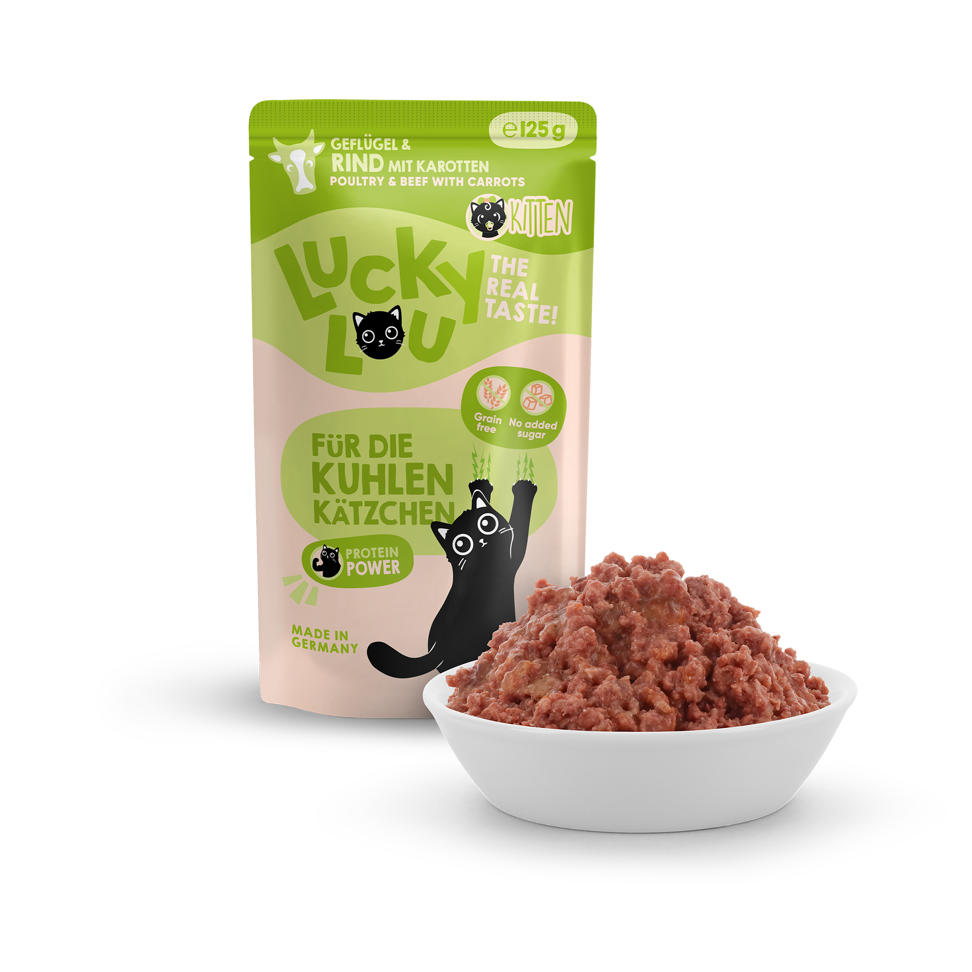 Katzenfutter Kitten Geflügel & Rind 125 g