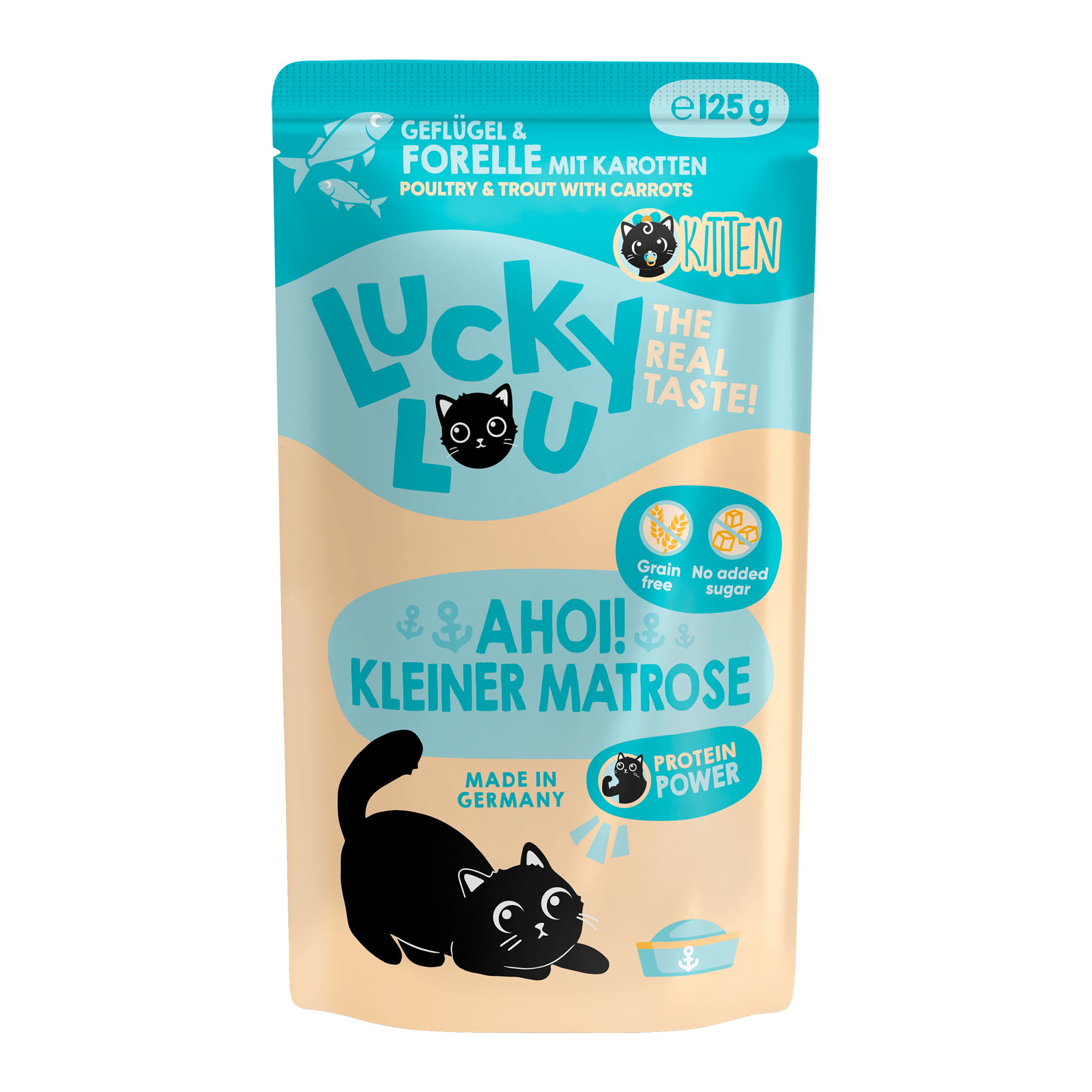 Katzenfutter Kitten Geflügel & Forelle 125 g