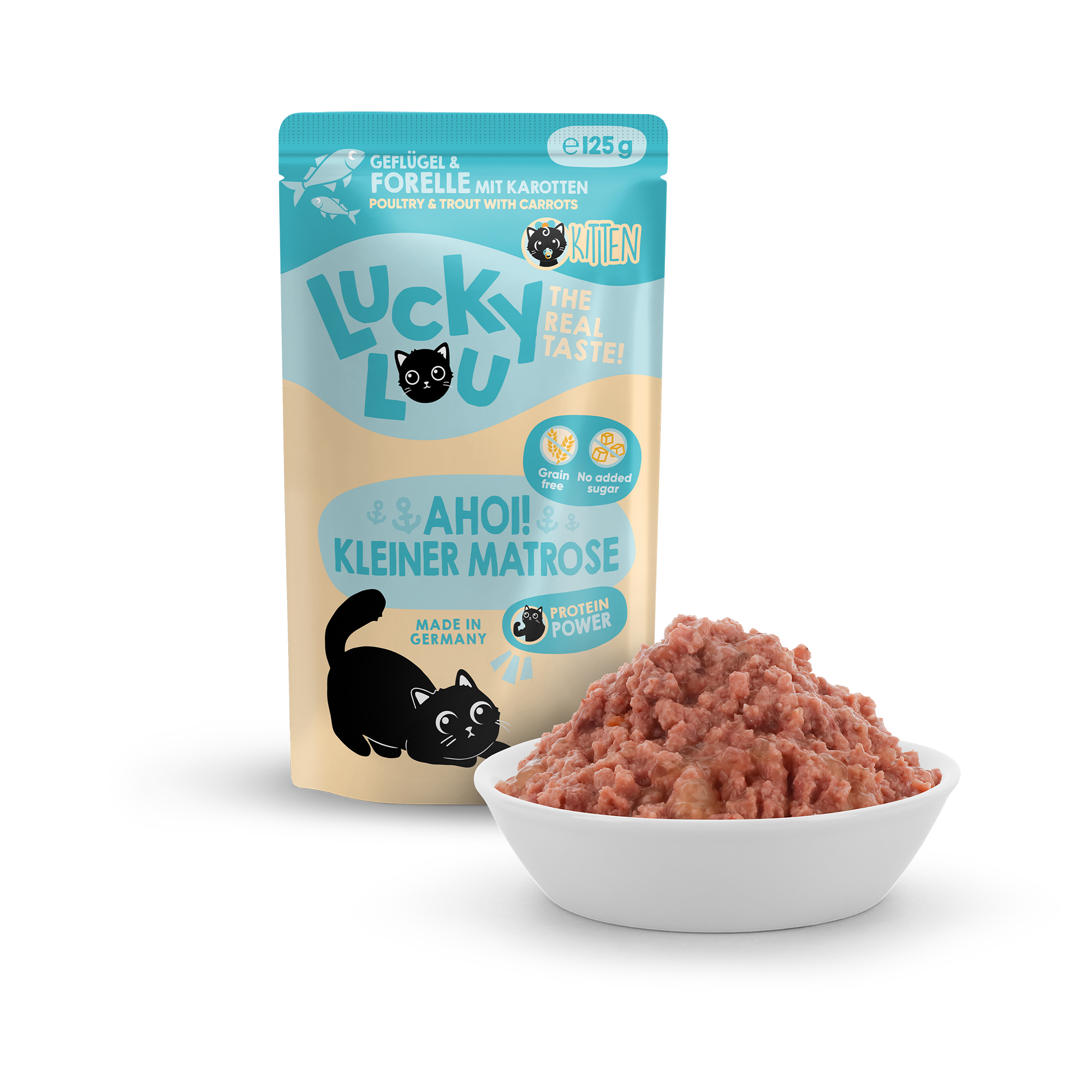 Katzenfutter Kitten Geflügel & Forelle 125 g