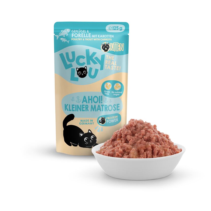 Katzenfutter Kitten Geflügel & Forelle 125 g