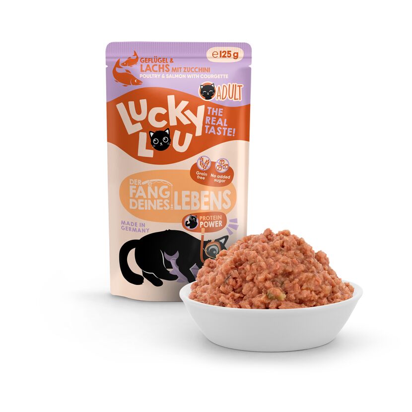 Katzenfutter Adult Geflügel & Lachs 125 g