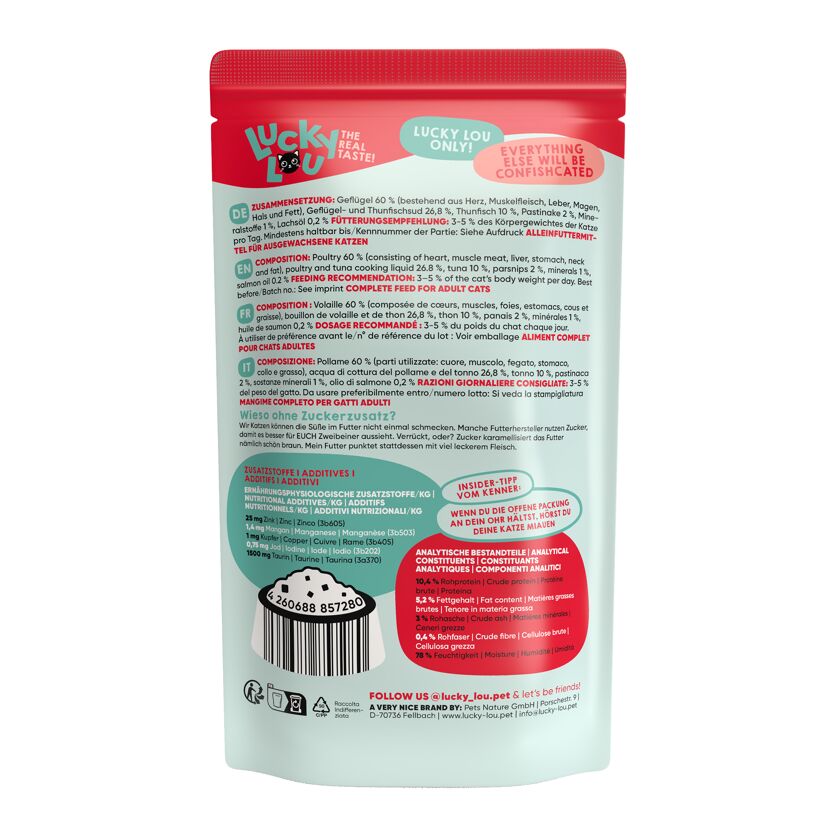 Katzenfutter Adult Geflügel & Thunfisch 125 g