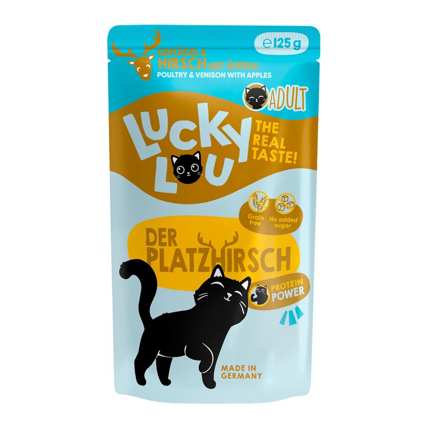 Katzenfutter Adult Geflügel & Hirsch 125 g