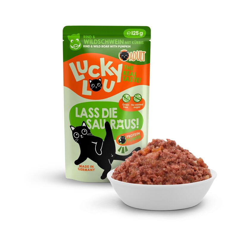 Katzenfutter Adult Rind & Wildschwein 125 g