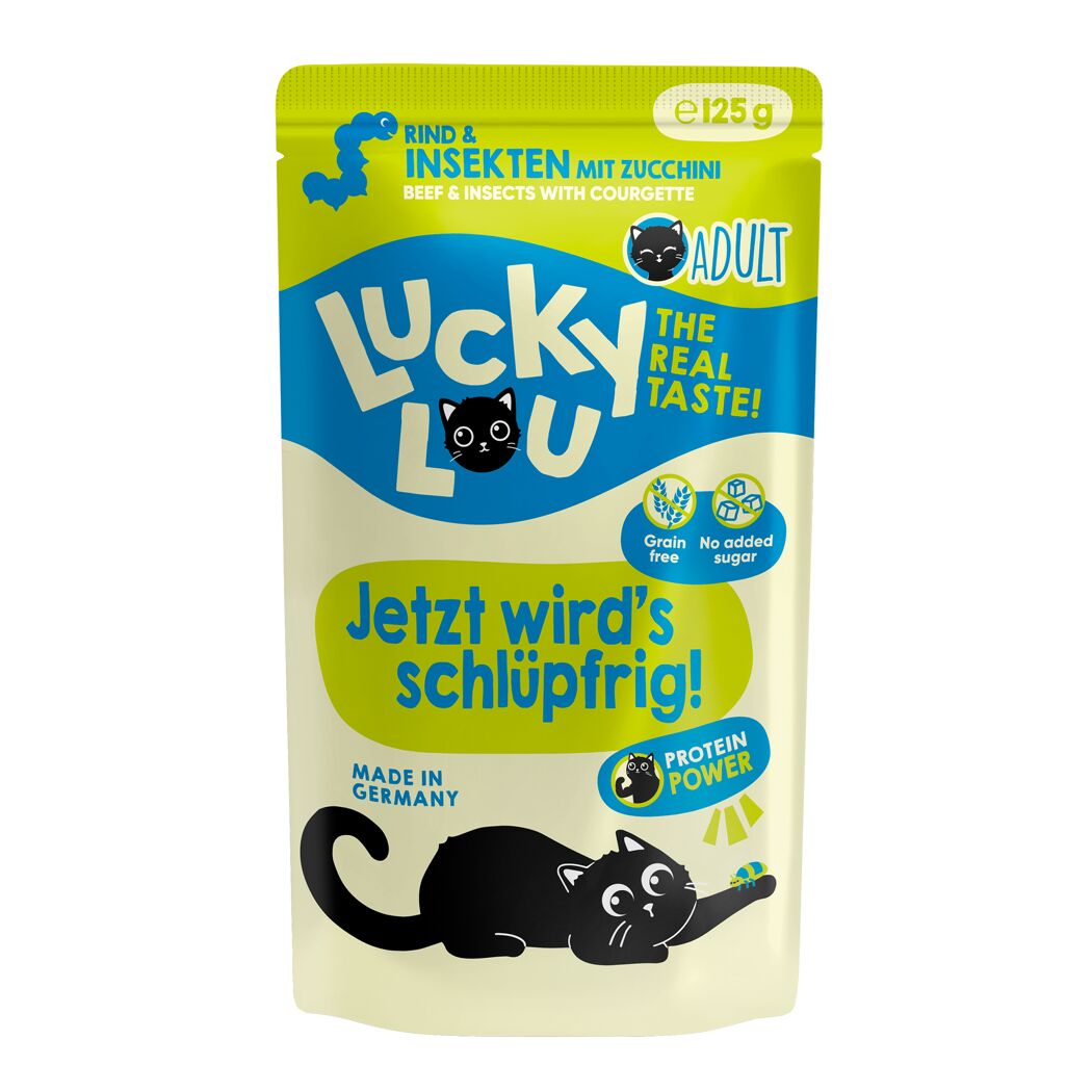 Katzenfutter Adult Rind, Insekten 125 g