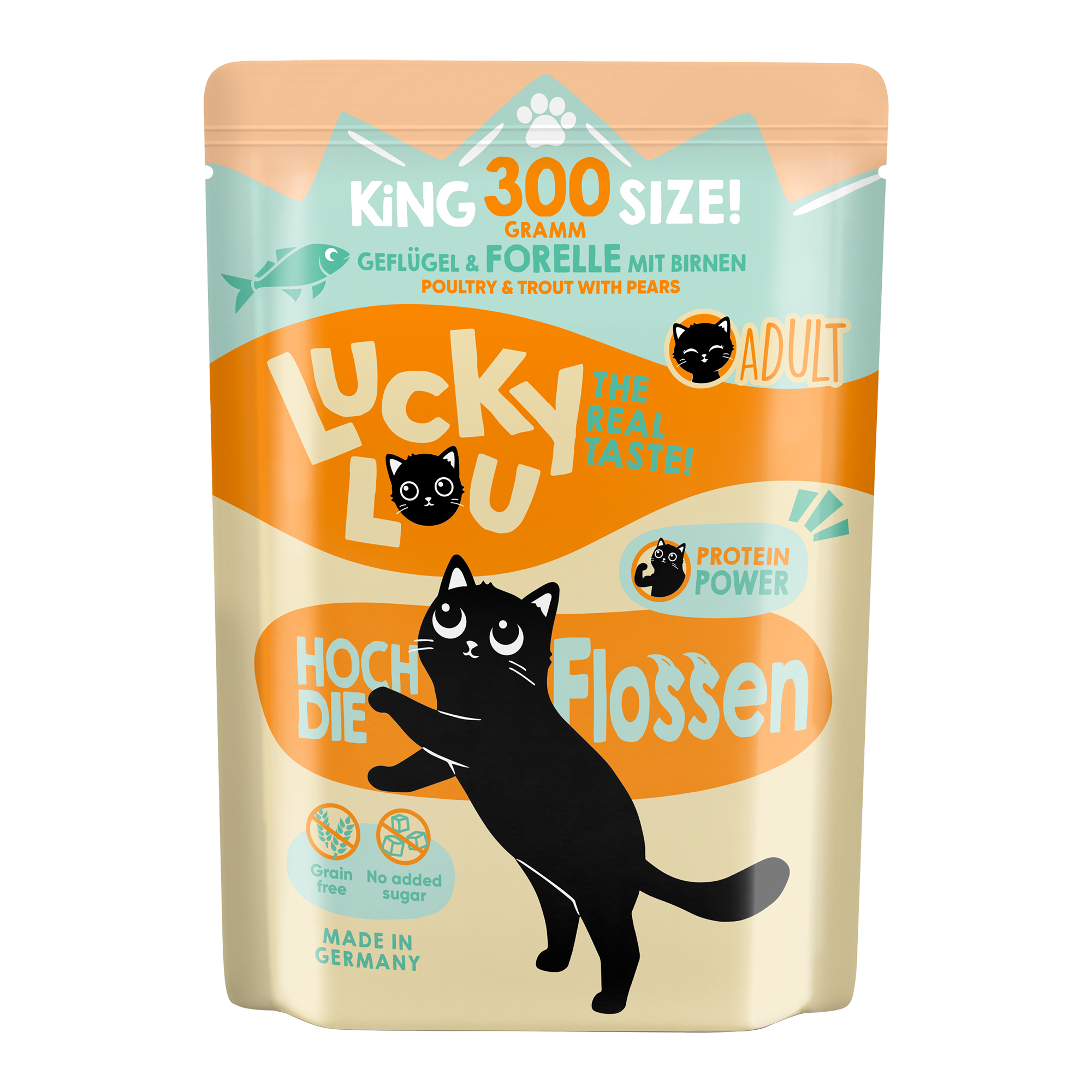 Katzenfutter Adult Geflügel, Forelle 300 g