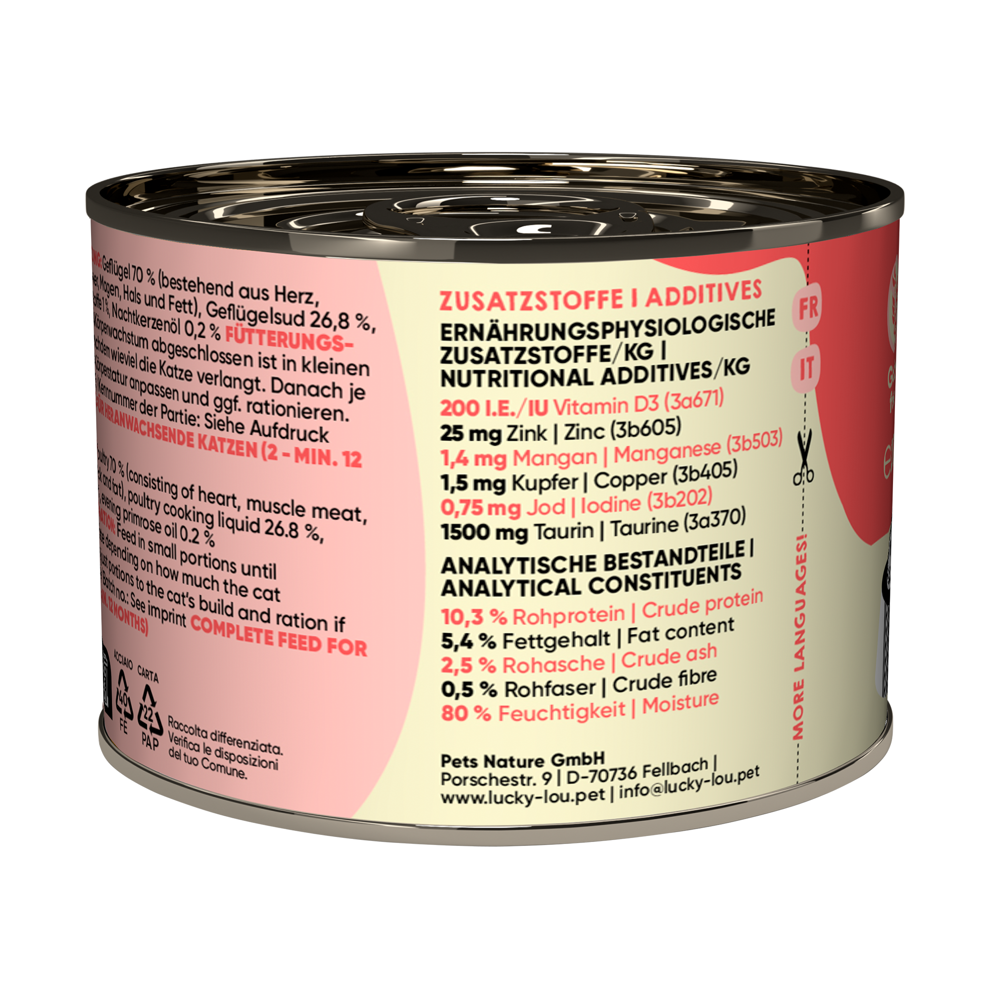 Katzenfutter Kitten Geflügel 200 g