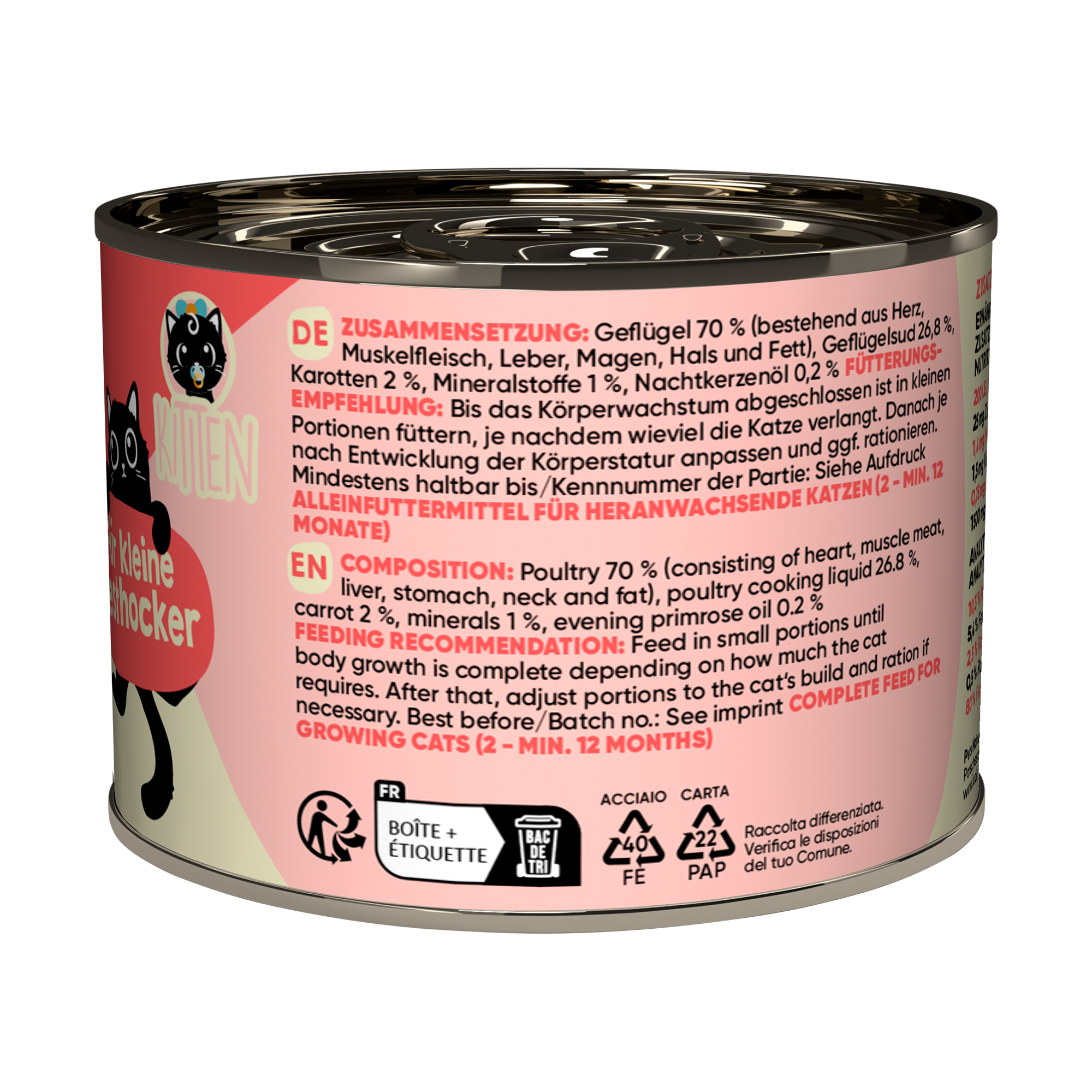Katzenfutter Kitten Geflügel 200 g