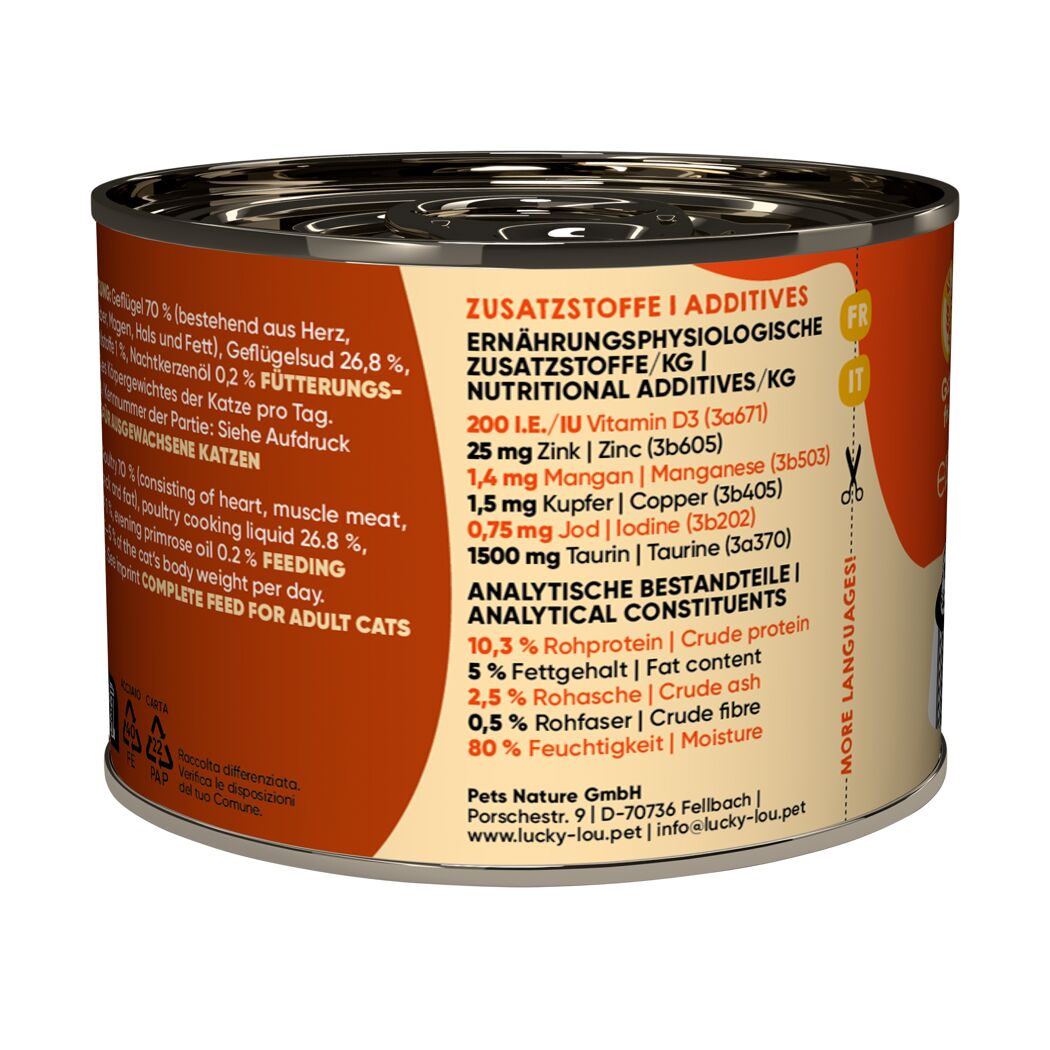 Katzenfutter Adult Geflügel 200 g
