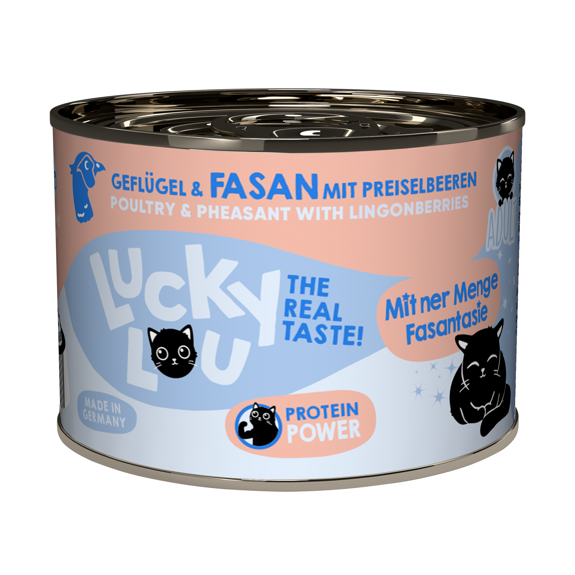 Katzenfutter Adult Geflügel, Fasan 200 g