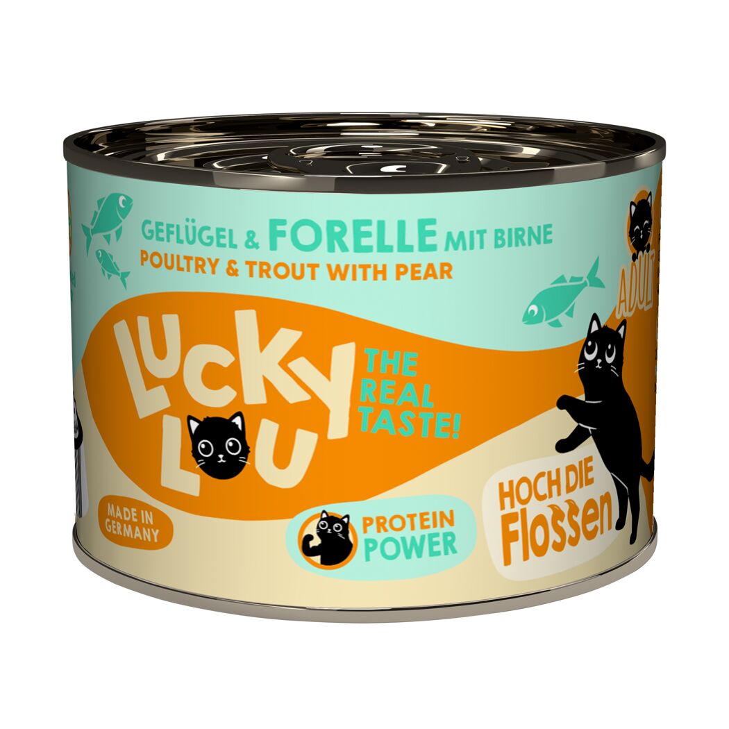 Katzenfutter Adult Geflügel, Forelle 200 g