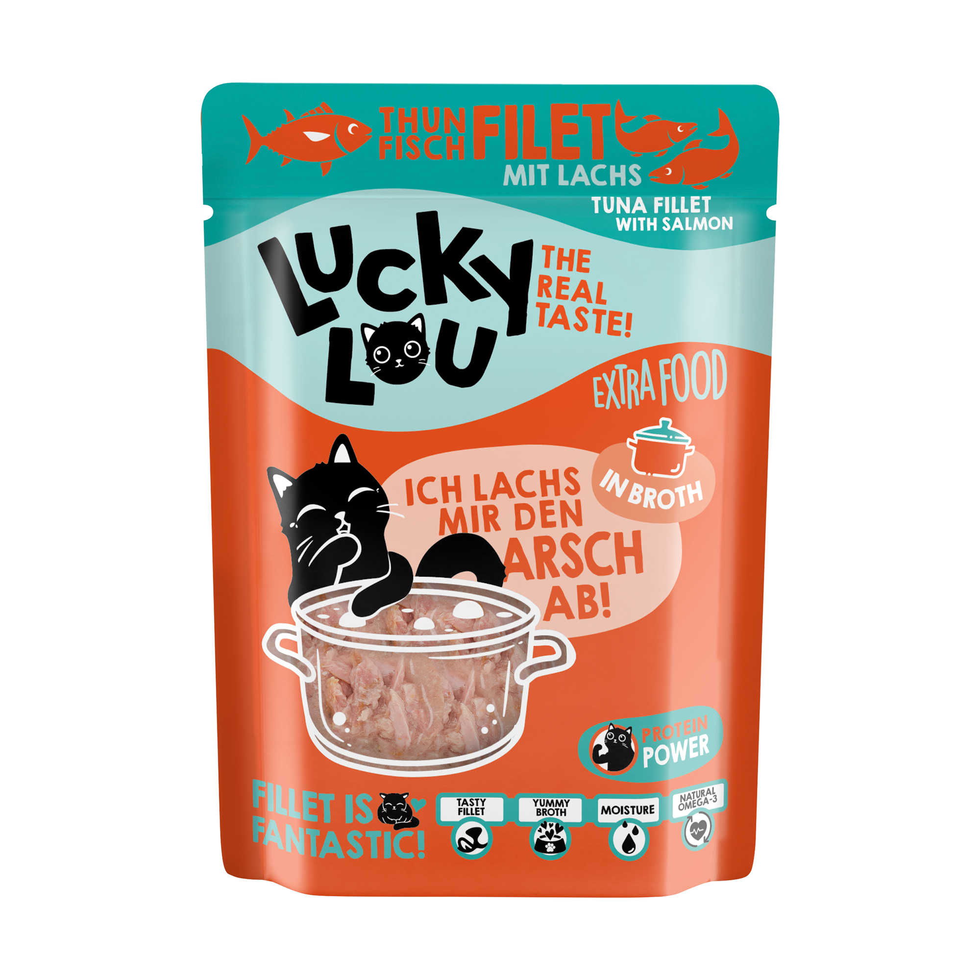 Katzenfutter Thunfisch & Lachs in Broth 70 g