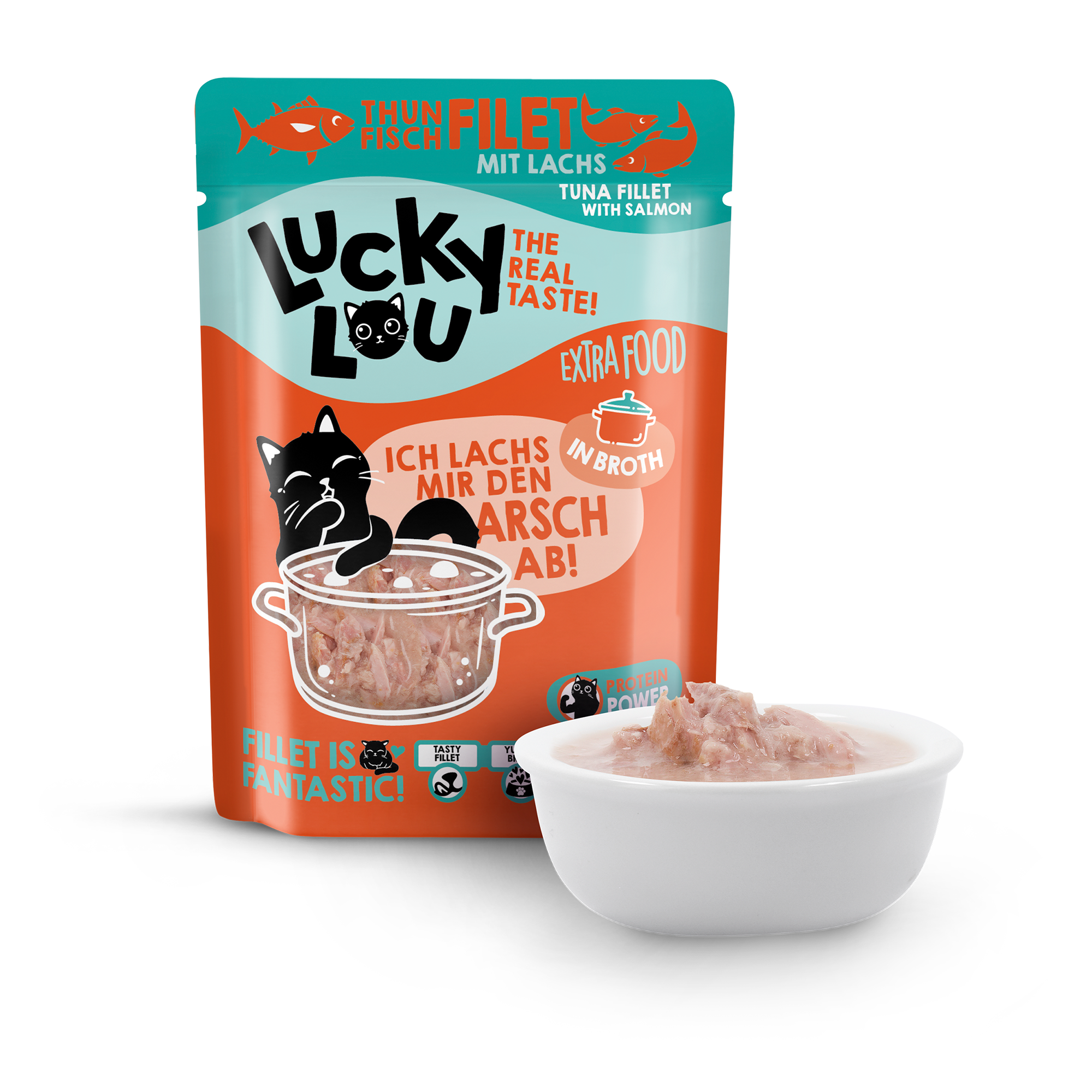 Katzenfutter Thunfisch & Lachs in Broth 70 g