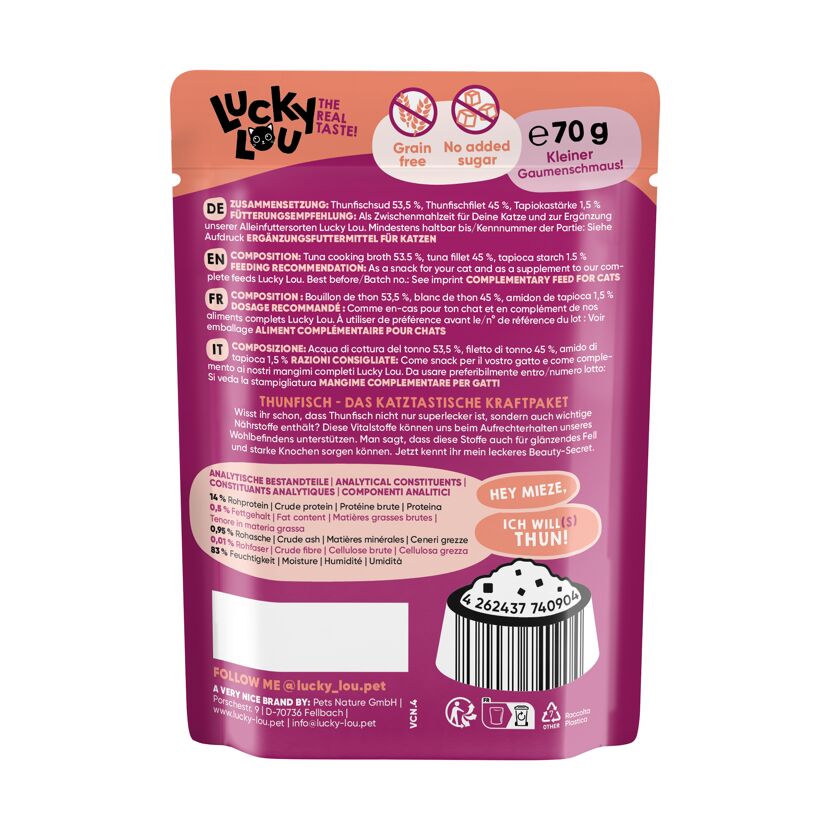 Katzenfutter Thunfischfilet in Broth 70 g