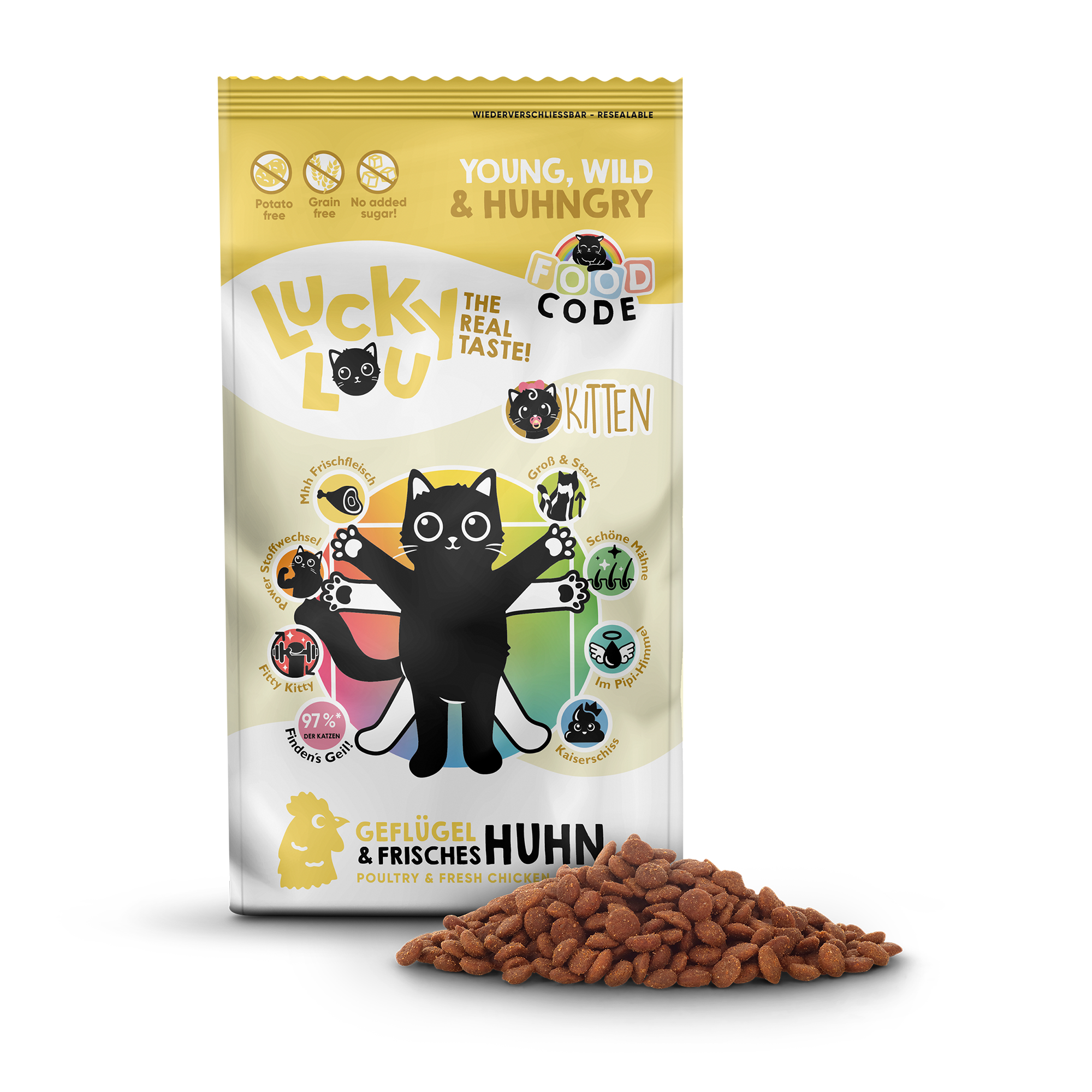 Katzenfutter Kitten Geflügel, Huhn 340 g