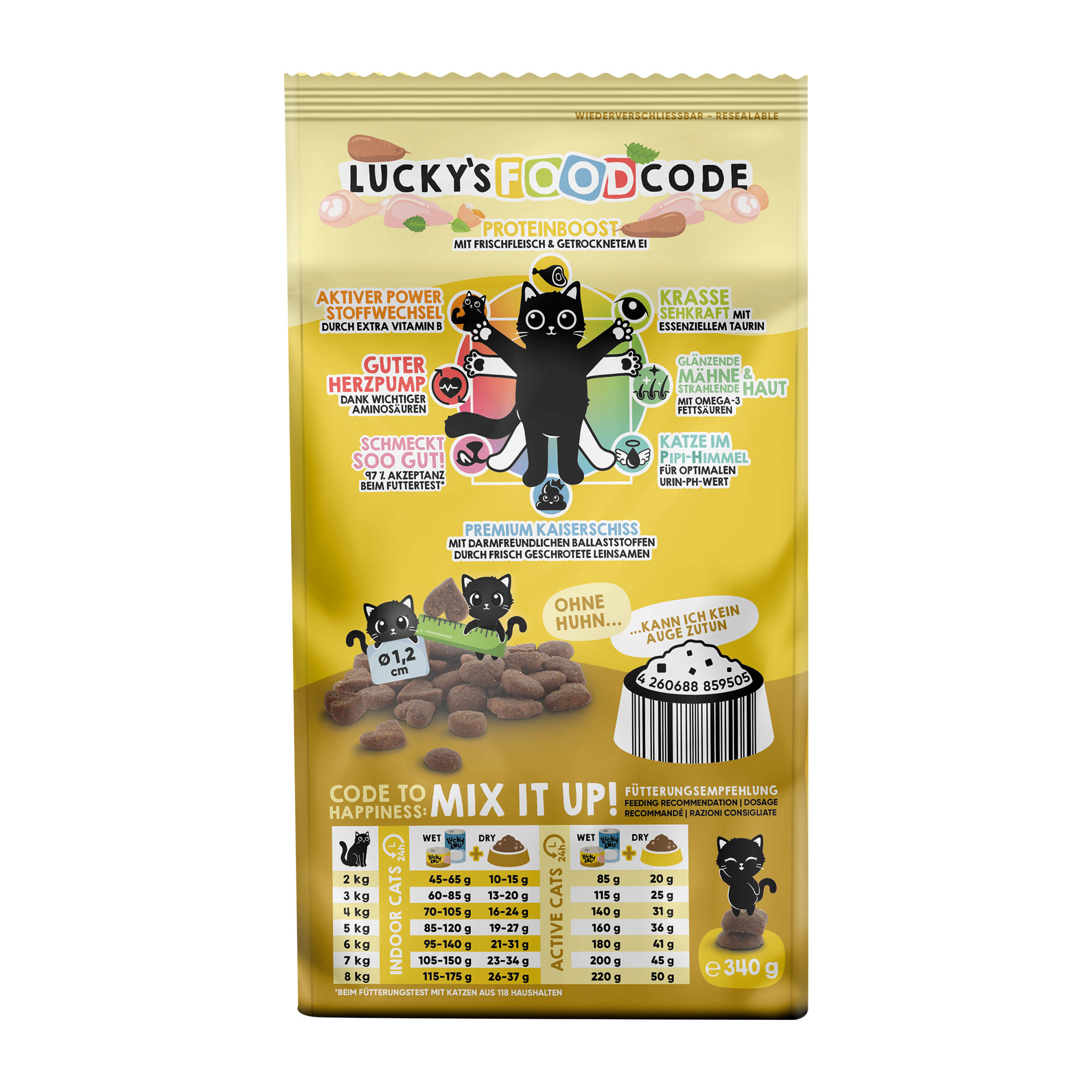 Katzenfutter Adult Geflügel, Huhn 340 g