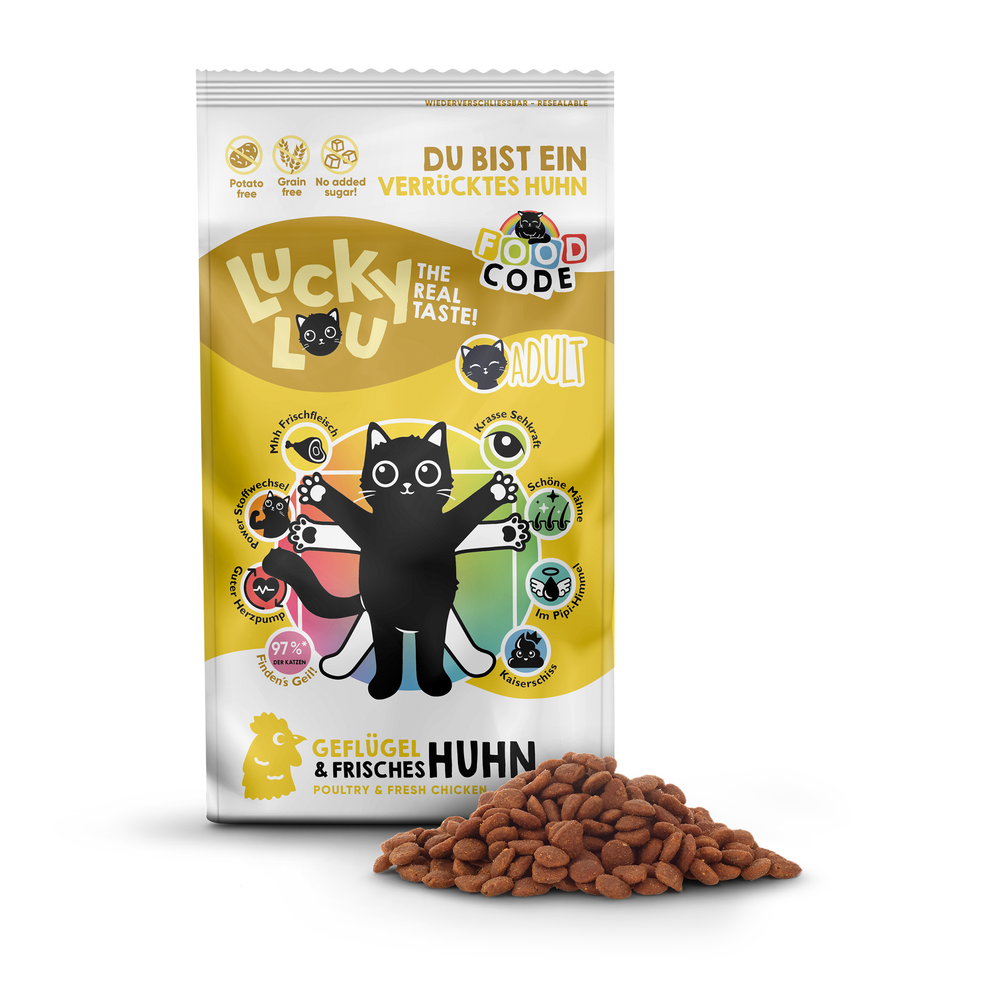 Katzenfutter Adult Geflügel, Huhn 340 g