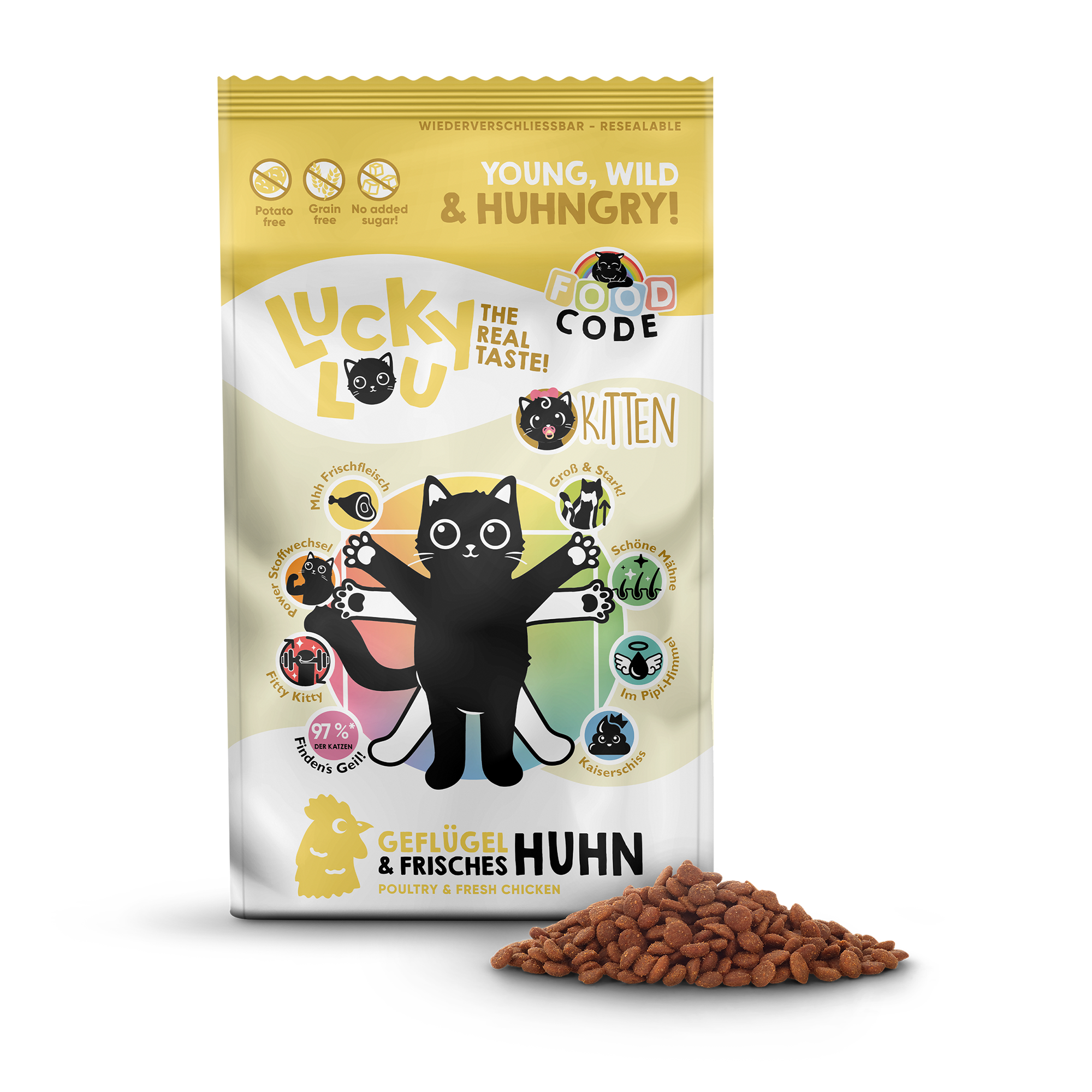 Katzenfutter Kitten Geflügel & Huhn 1,7 kg