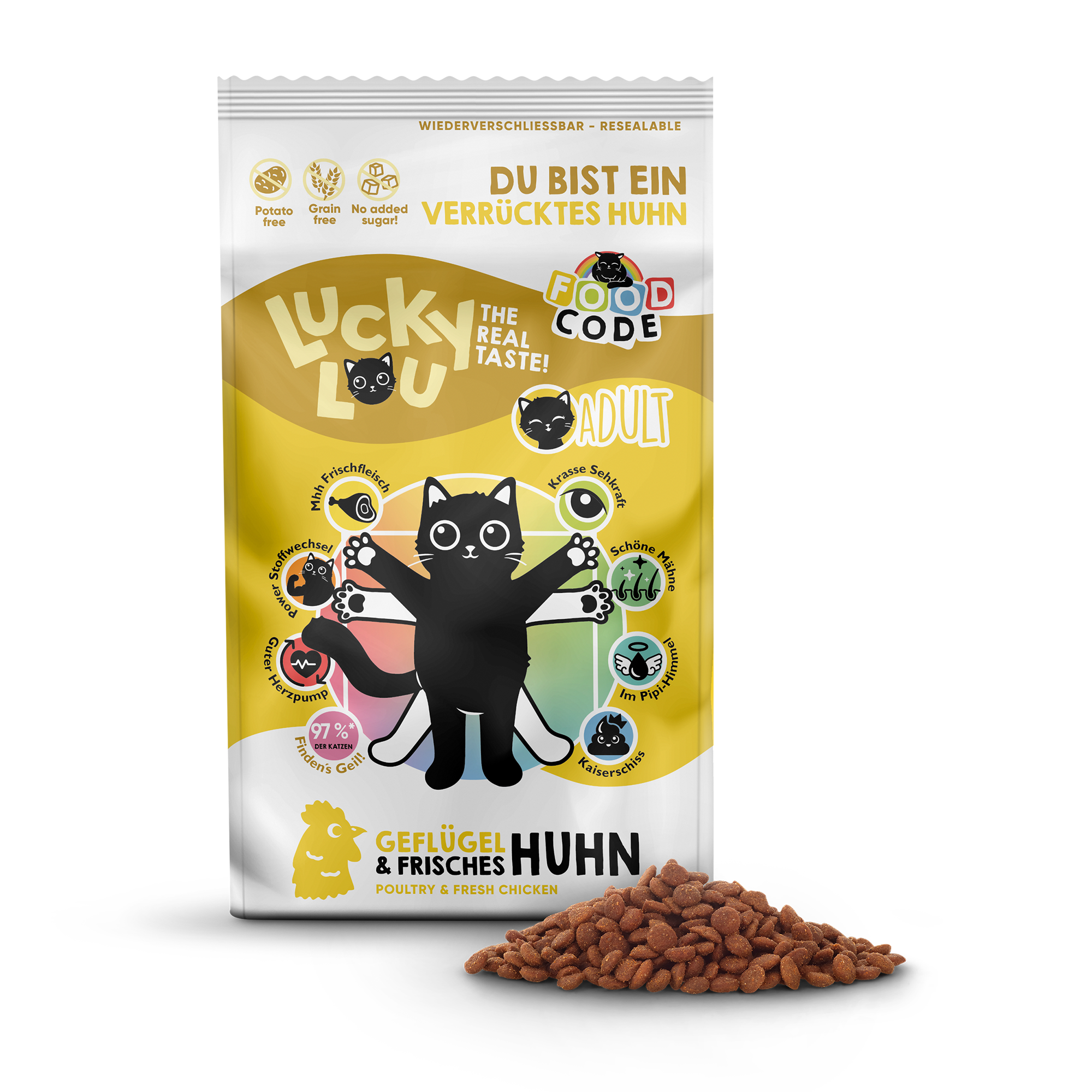 Katzenfutter Adult Geflügel & Huhn 1,7 kg