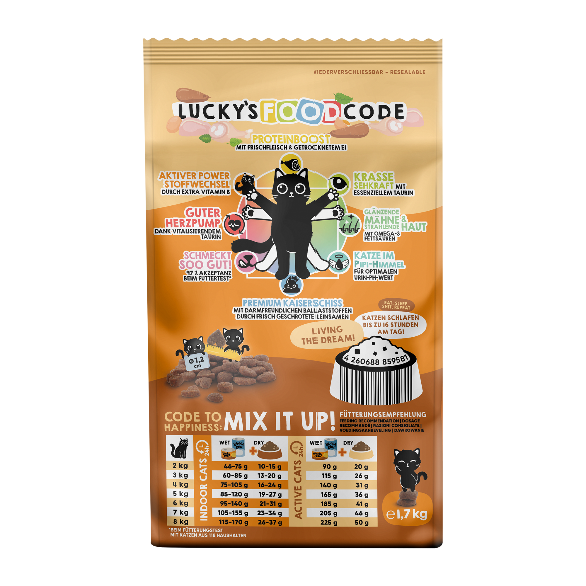 Katzenfutter Adult Geflügel & Ente 1,7 kg