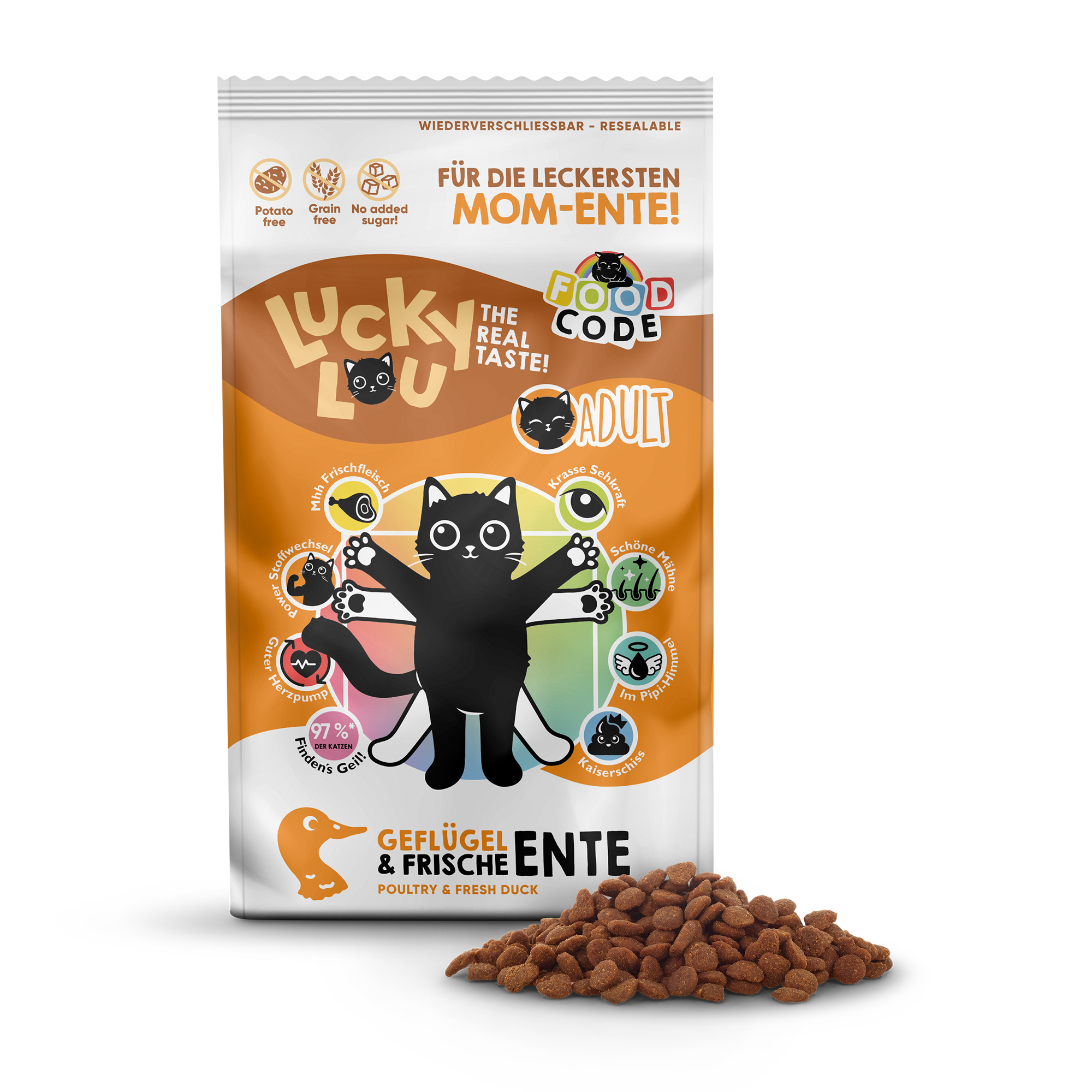 Katzenfutter Adult Geflügel & Ente 1,7 kg