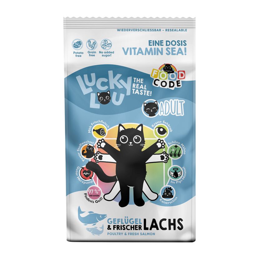 Katzenfutter Adult Geflügel & Lachs 1,7 kg