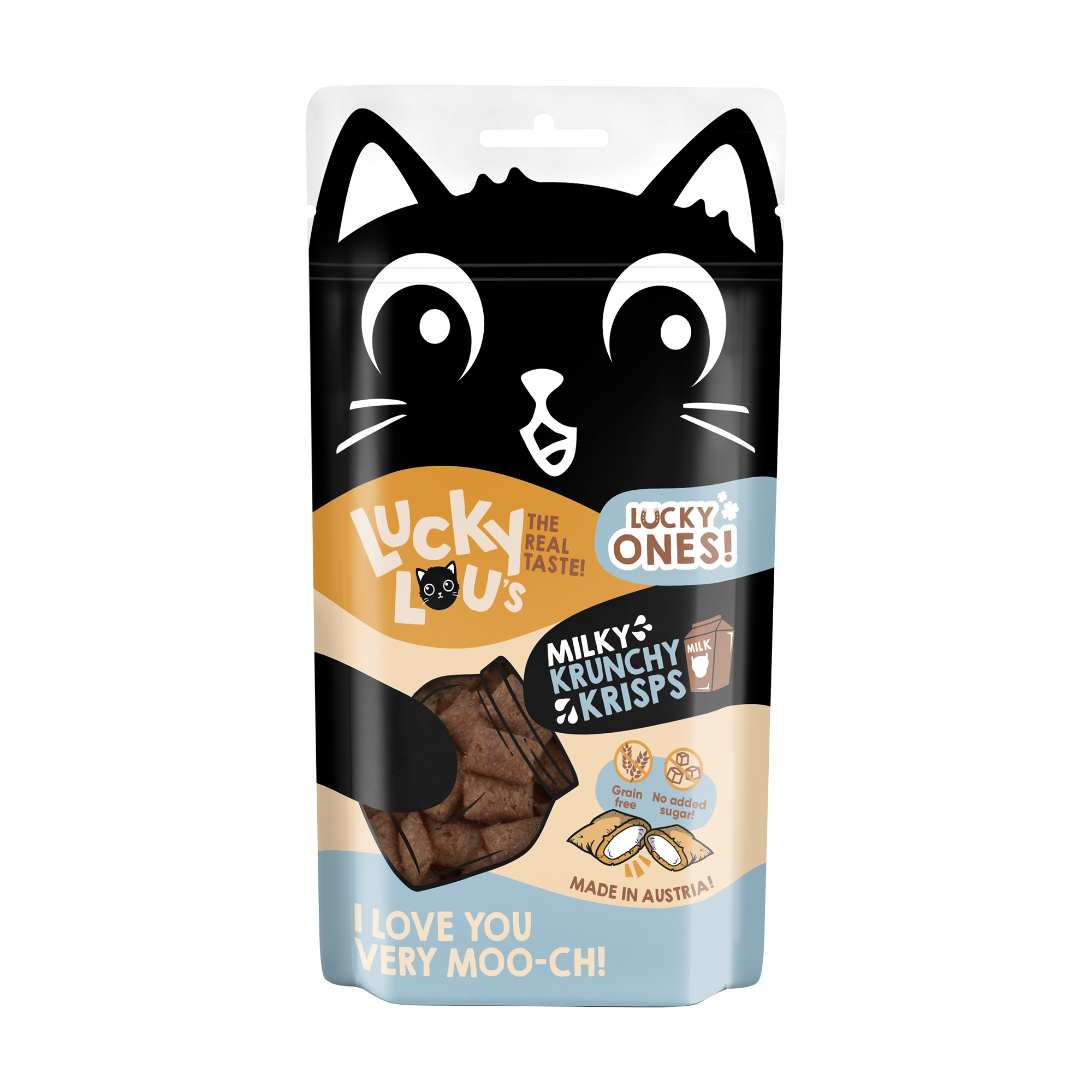 Katzenfutter Lucky Ones Krunchy Krisps Milch