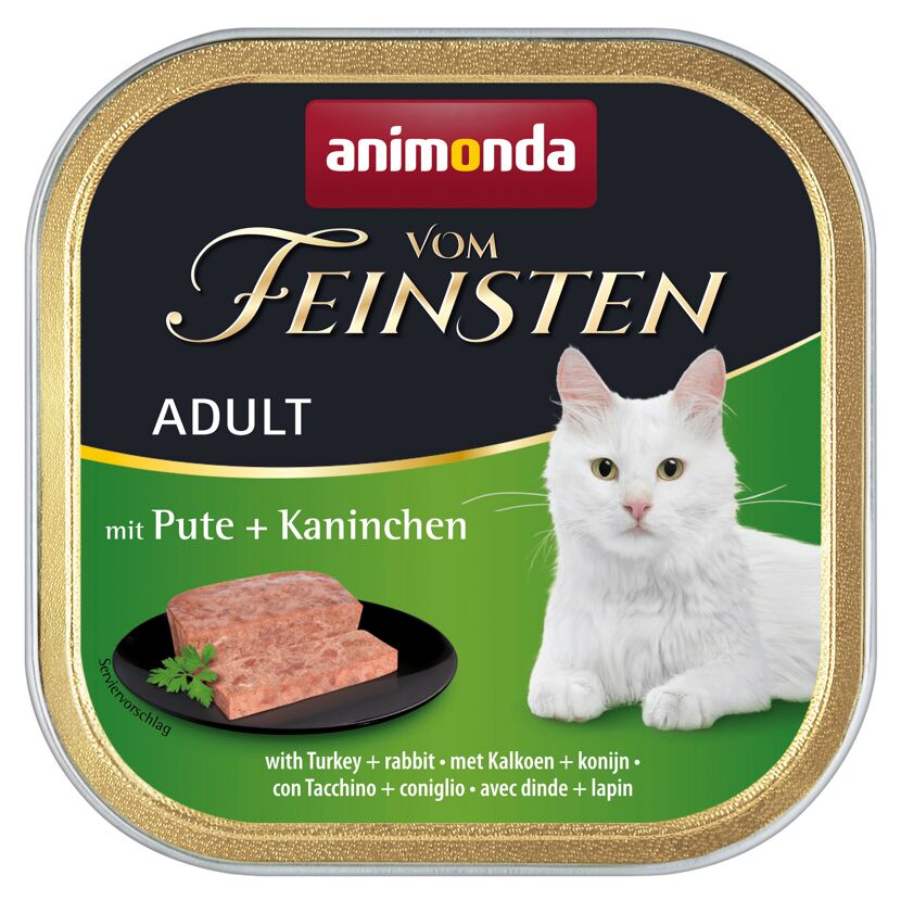 Katzenfutter 'Vom Feinsten' Adult Pute & Kaninchen 100 g