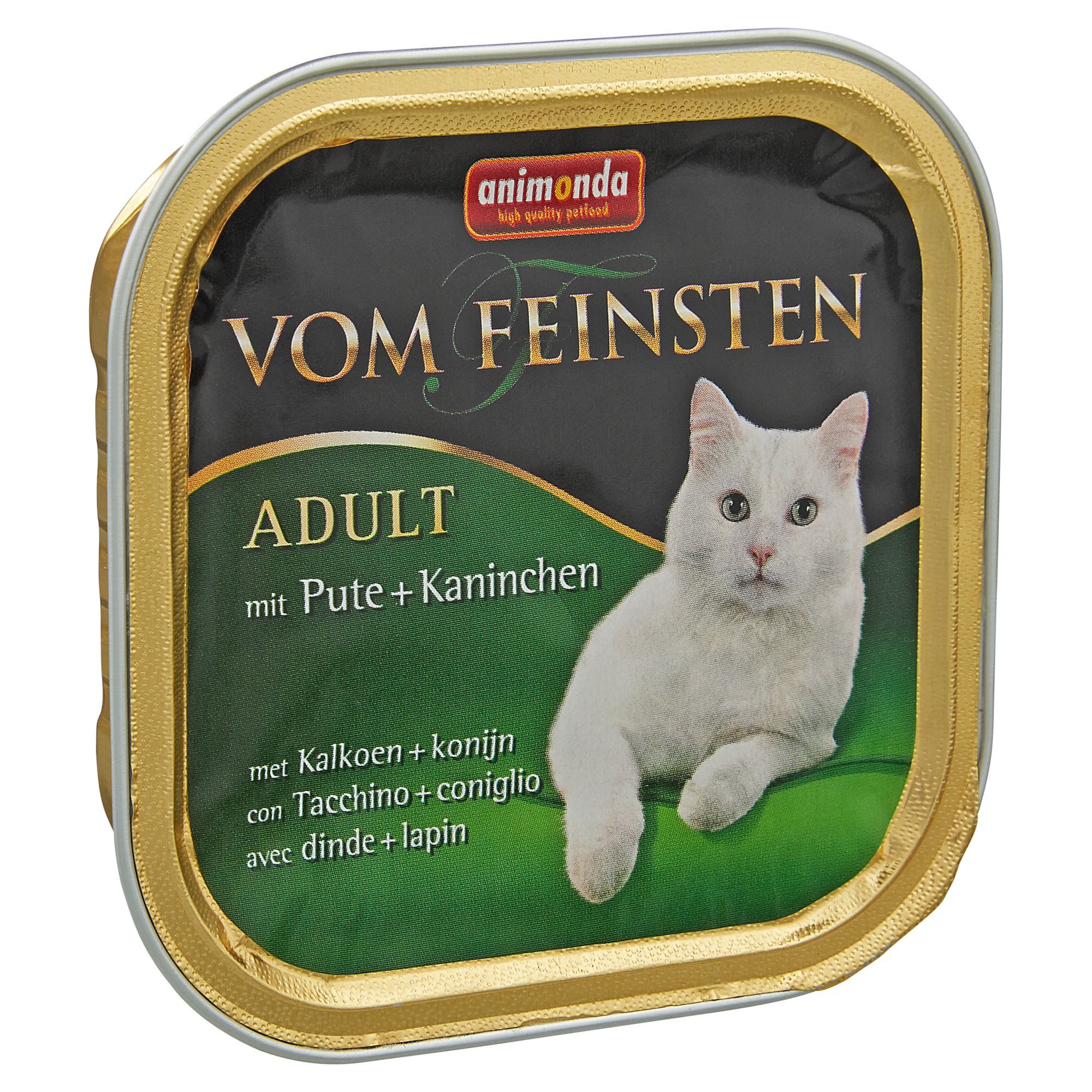 Katzennassfutter "Vom Feinsten" Adult mit Pute/Kaninchen 100 g + product picture