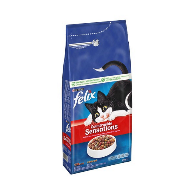 Bild von Katzentrockenfutter 'Countryside Sensations' mit Rind, Huhn und Gemüse 2 kg