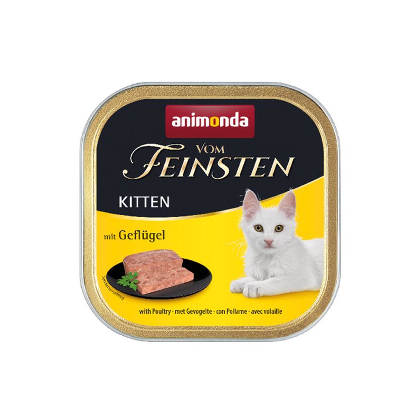 Katzenfutter 'Vom Feinsten' Kitten Geflügel 100 g